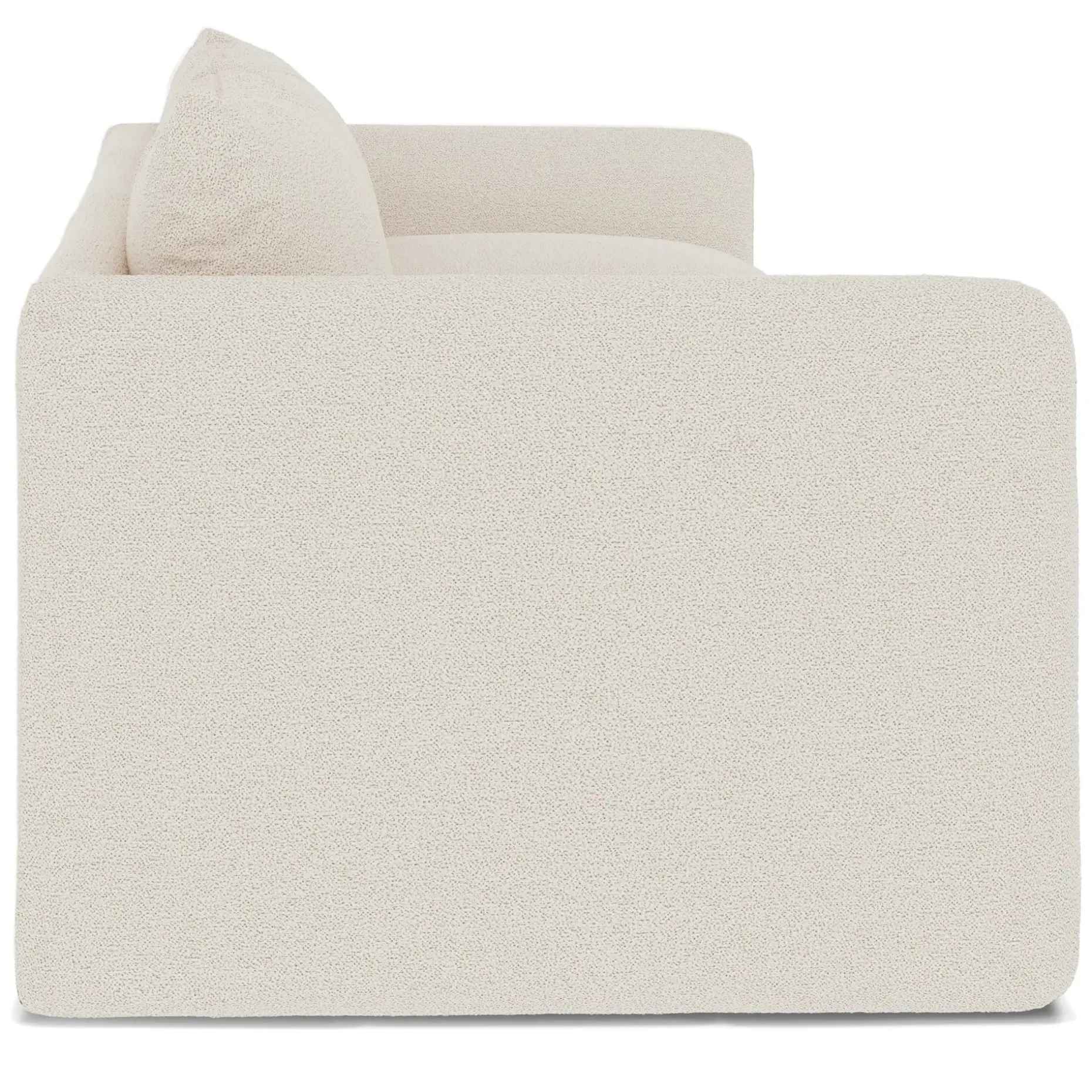 Leigh 131.5" Modular Sofa - Ivory Wool Bouclé