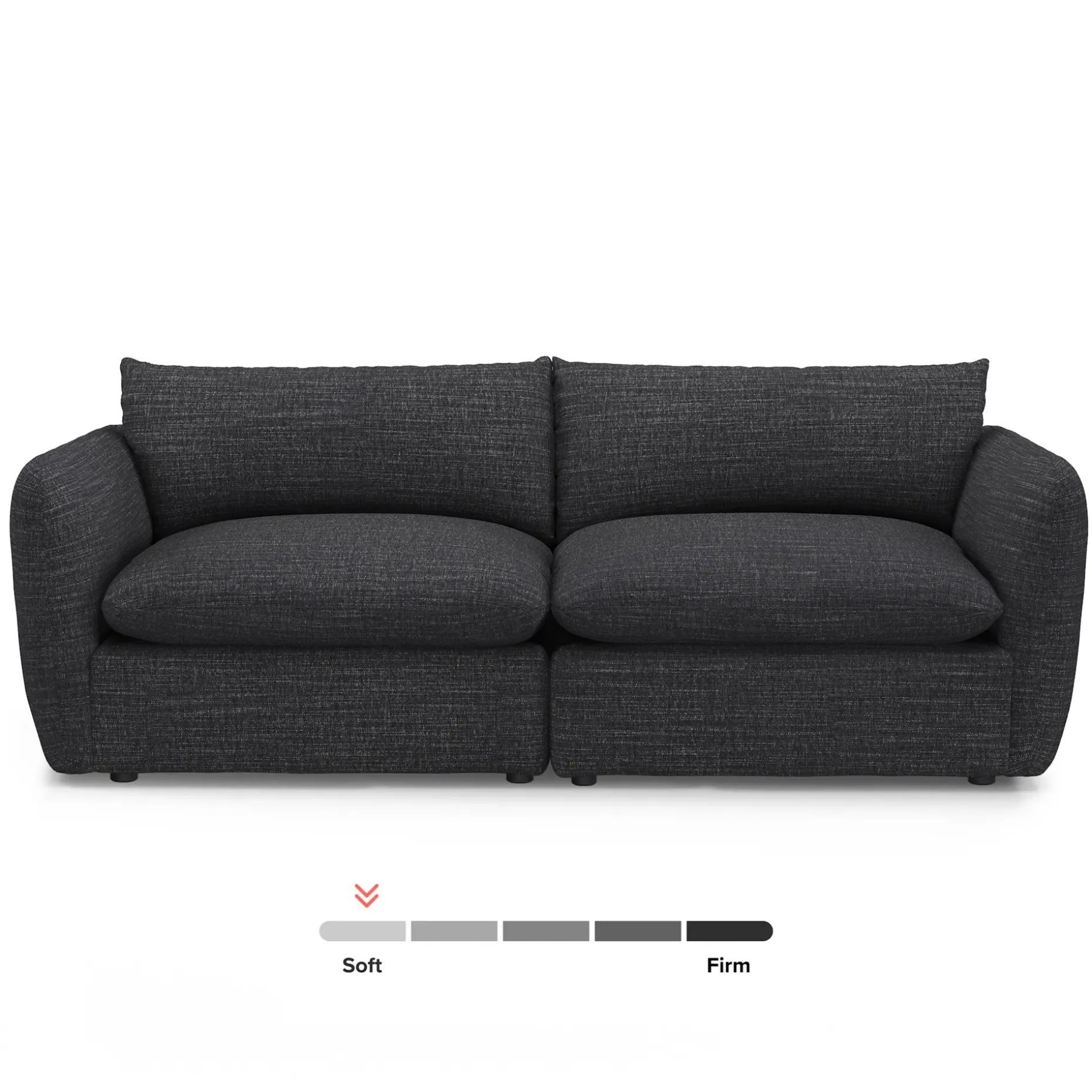 Leigh 92" Modular Sofa - Napa Charcoal
