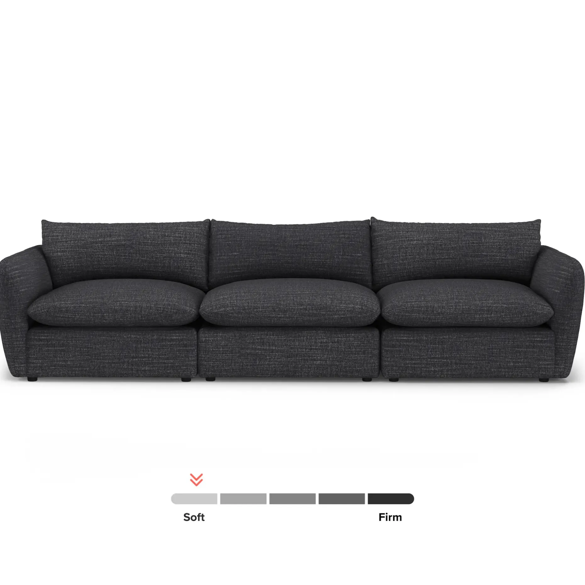 Leigh 131.5" Modular Sofa - Napa Charcoal