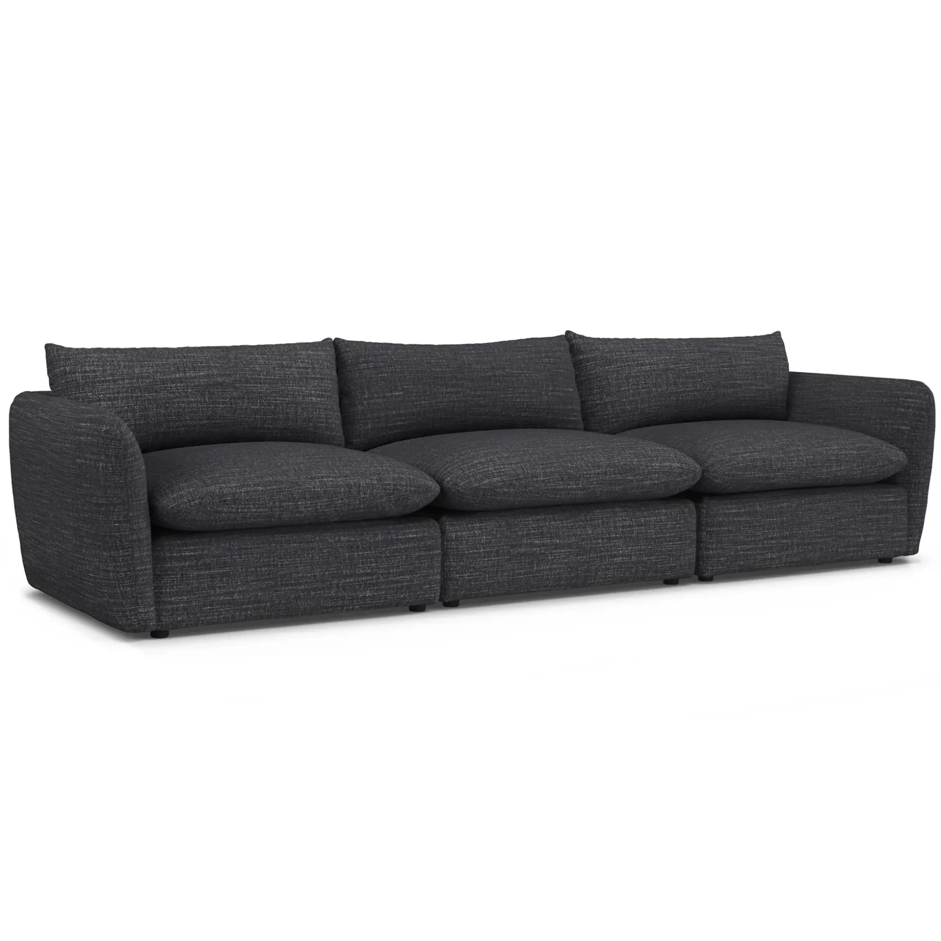 Leigh 131.5" Modular Sofa - Napa Charcoal