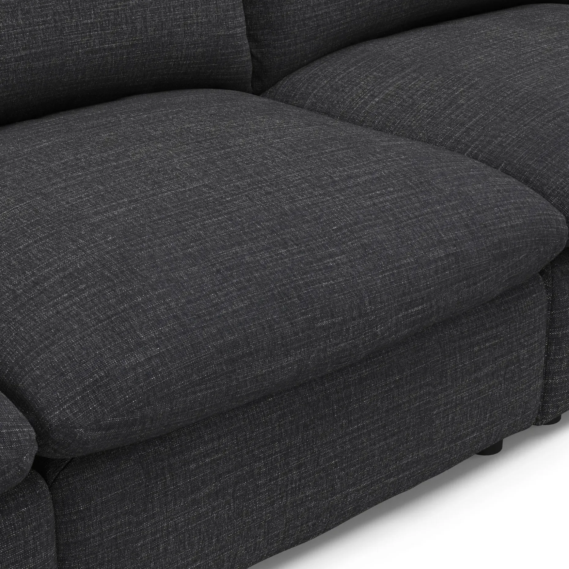 Leigh 131.5" Modular Sofa - Napa Charcoal