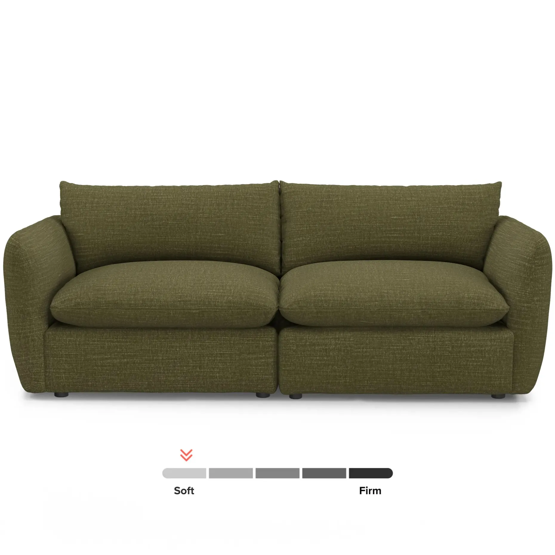 Leigh 92" Modular Sofa - Napa Moss