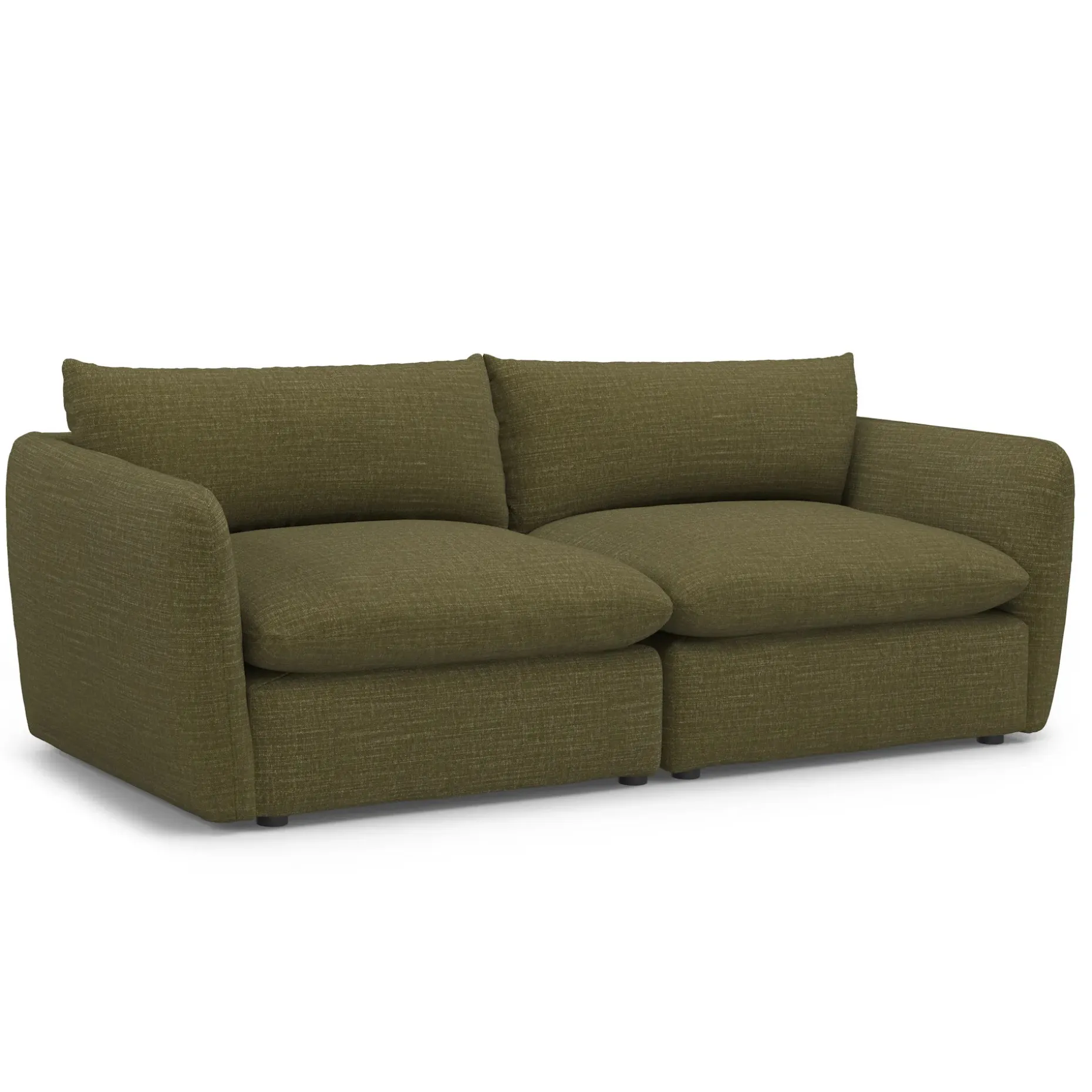Leigh 92" Modular Sofa - Napa Moss