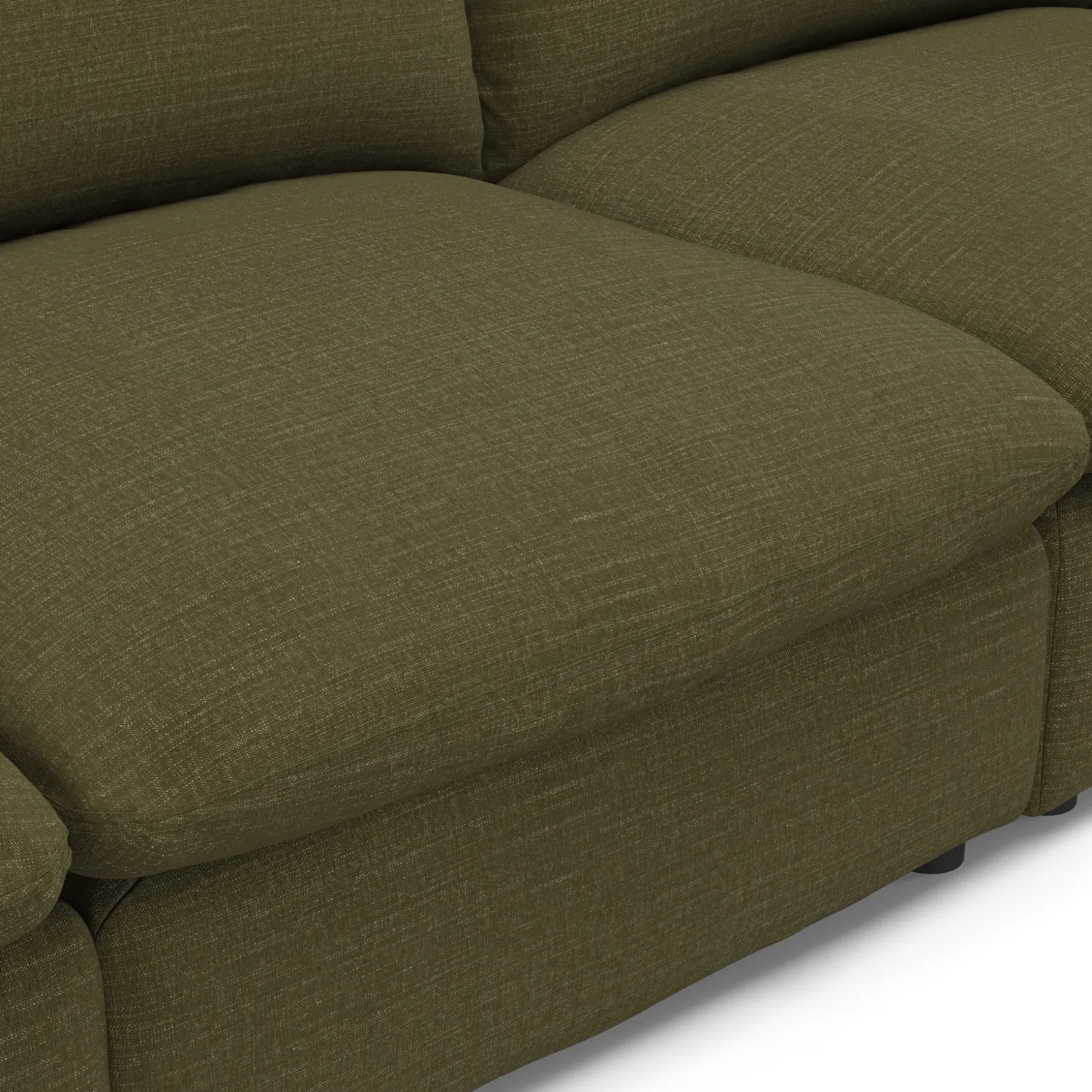 Leigh 131.5" Modular Sofa - Napa Moss