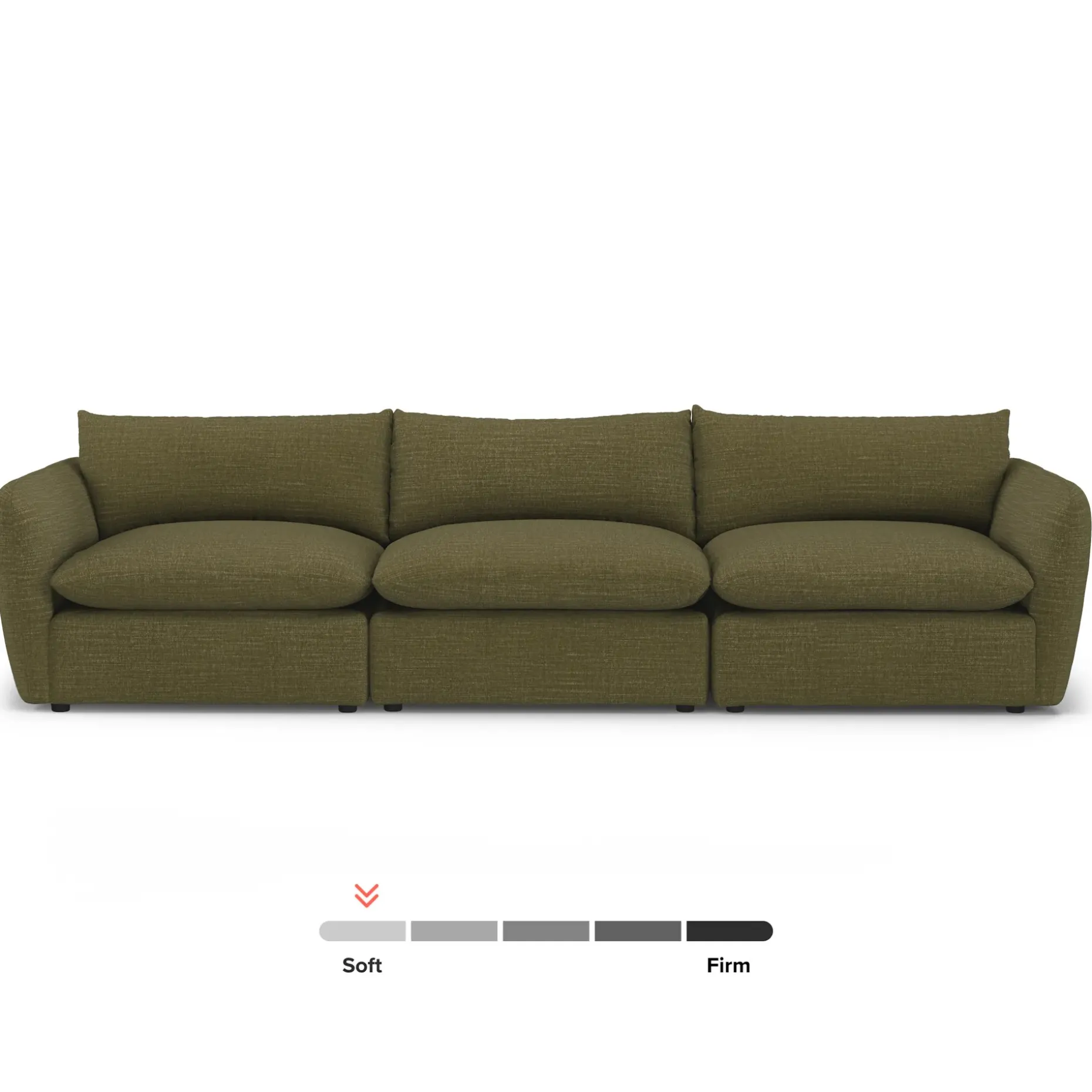 Leigh 131.5" Modular Sofa - Napa Moss