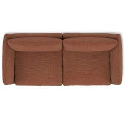 Leigh 92" Modular Sofa - Napa Rust