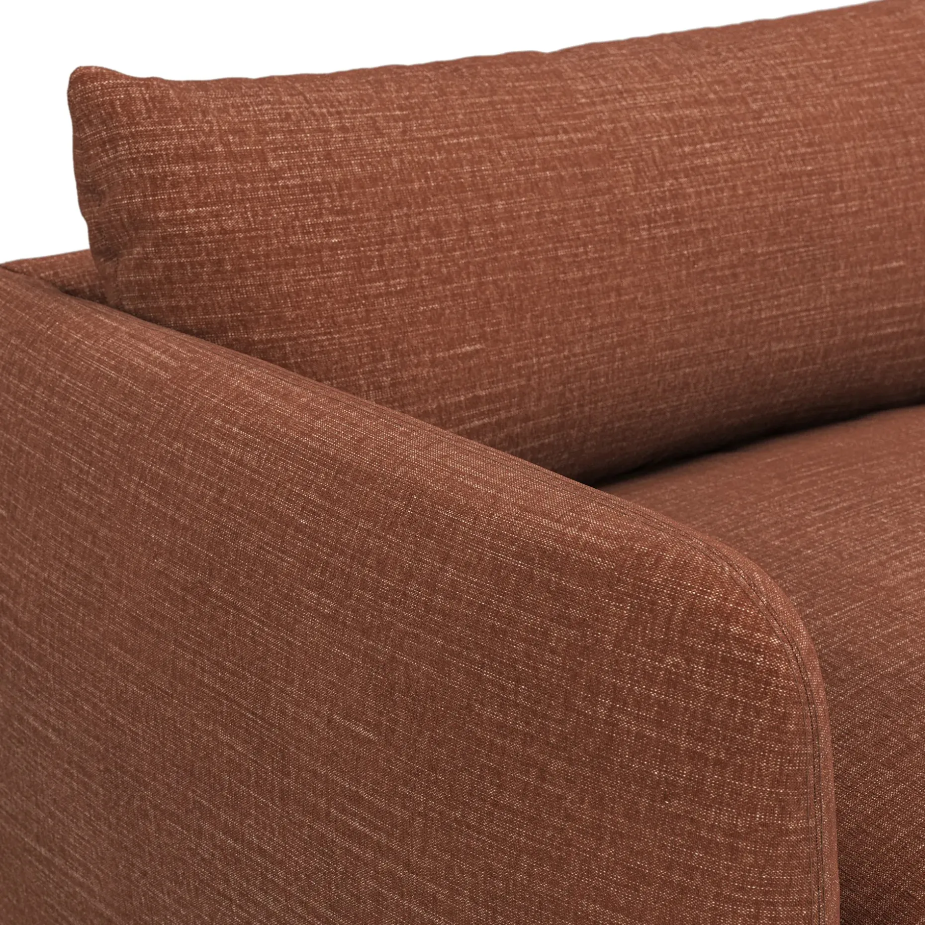 Leigh 92" Modular Sofa - Napa Rust