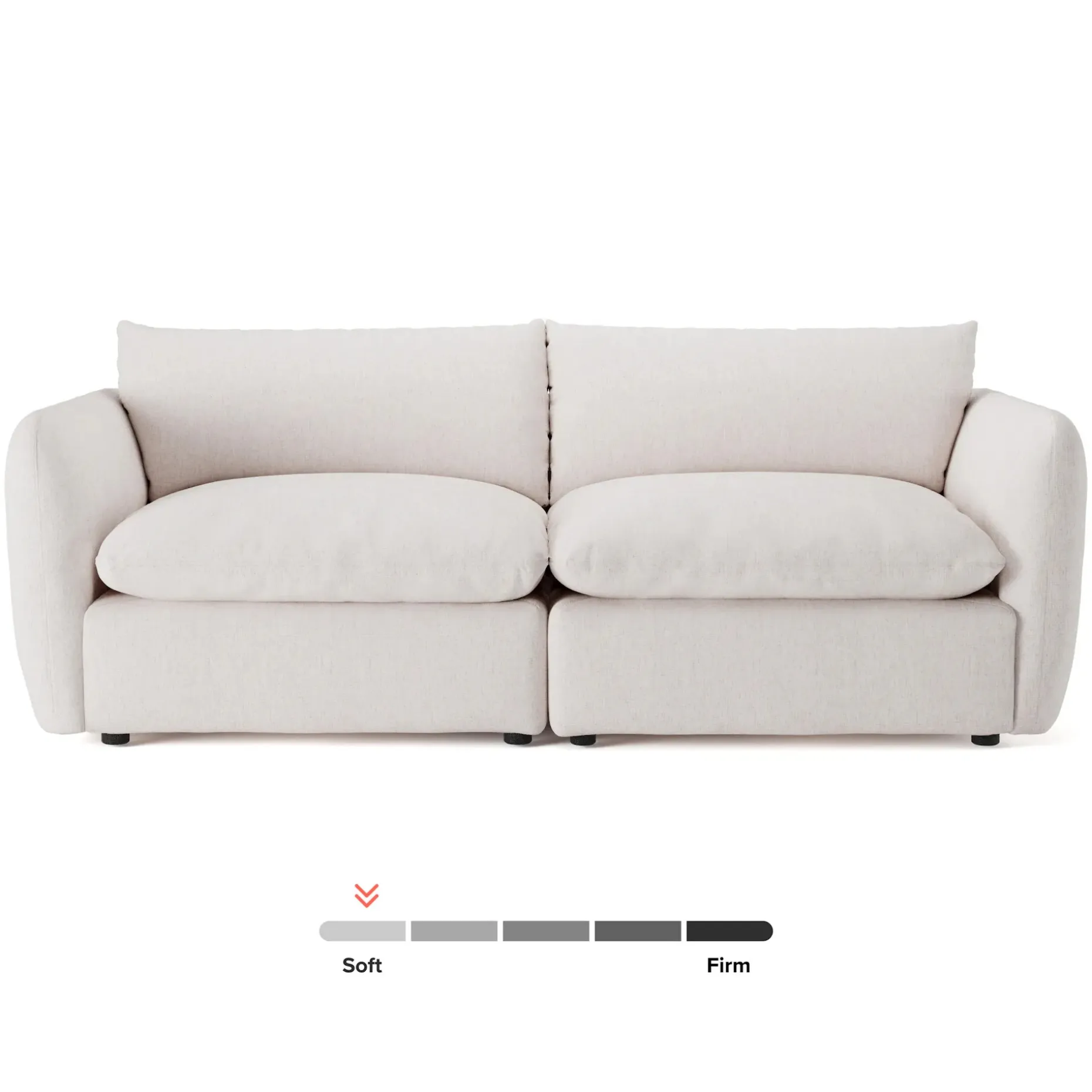 Leigh 92" Modular Sofa - Napa White