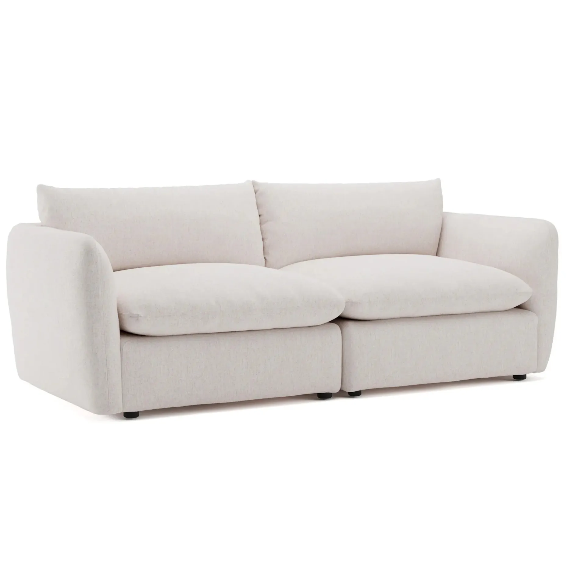 Leigh 92" Modular Sofa - Napa White
