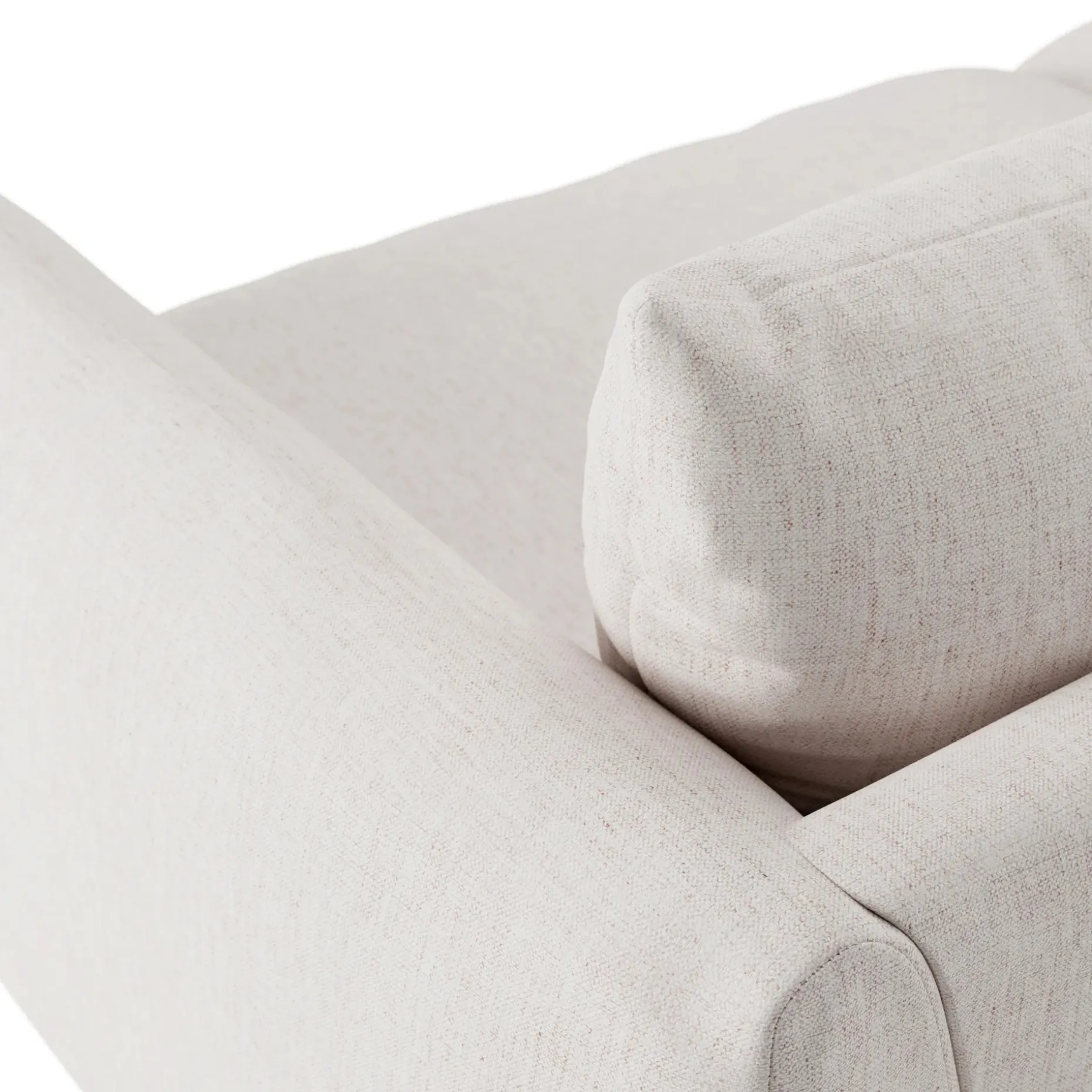 Leigh 92" Modular Sofa - Napa White