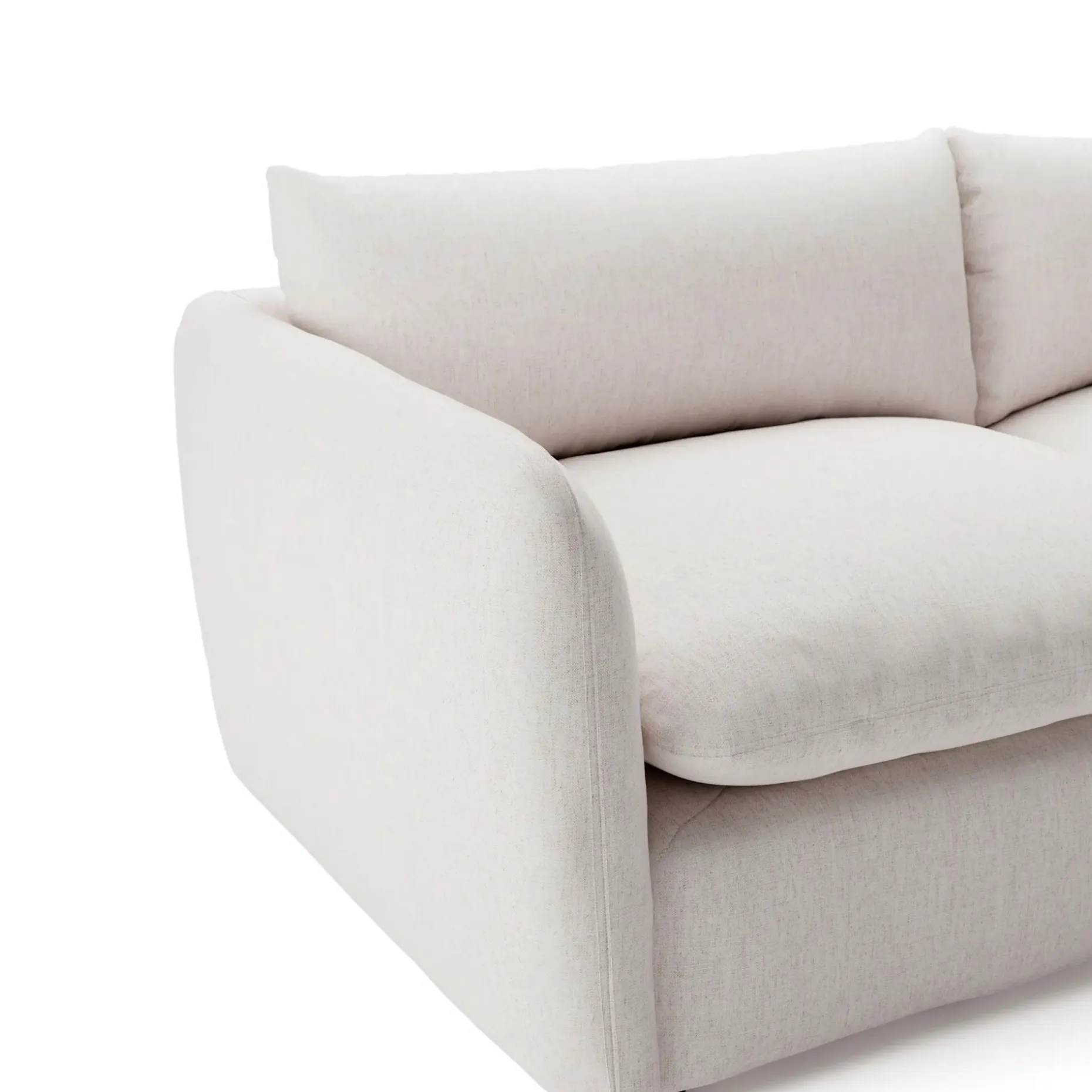 Leigh 131.5" Modular Sofa - Napa White