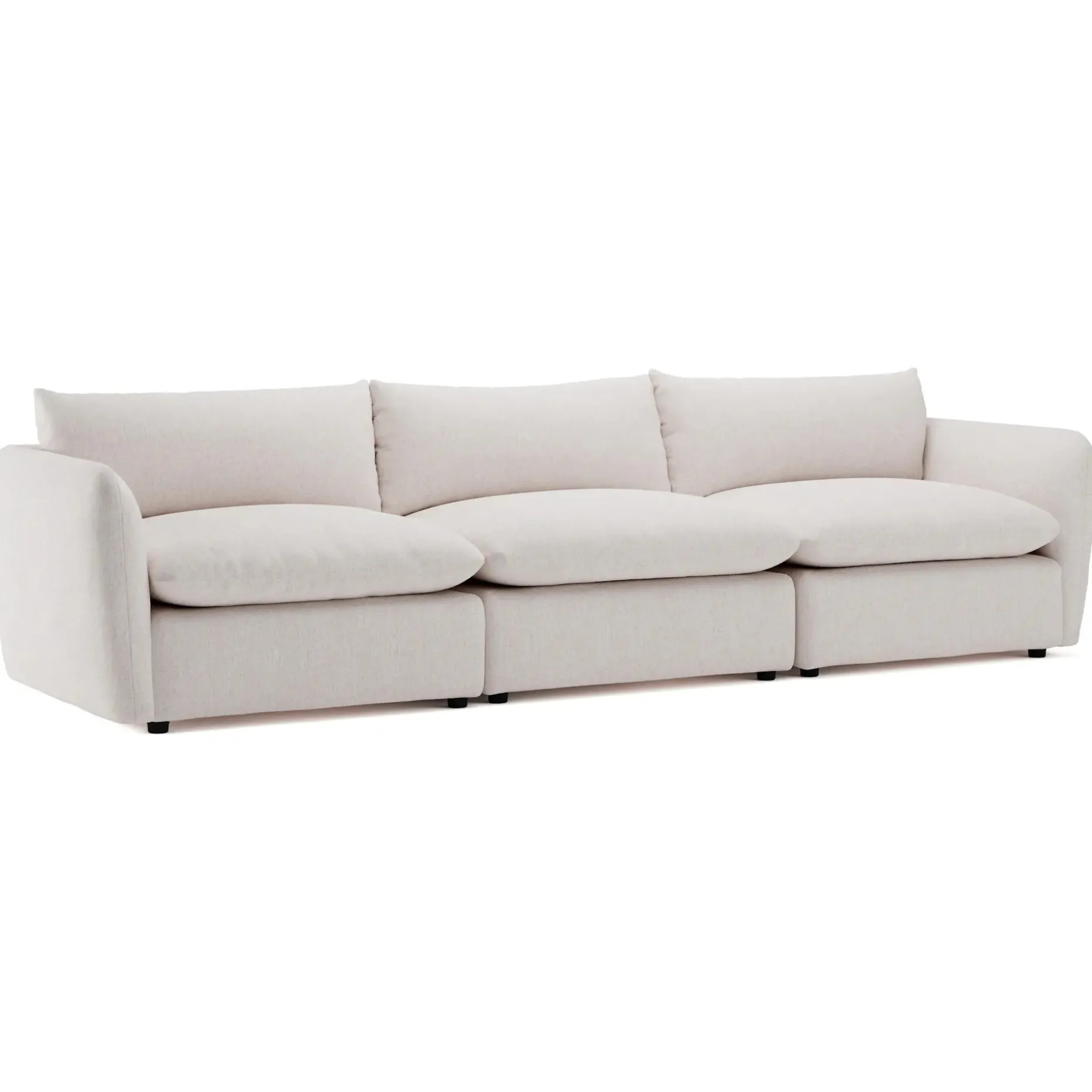 Leigh 131.5" Modular Sofa - Napa White