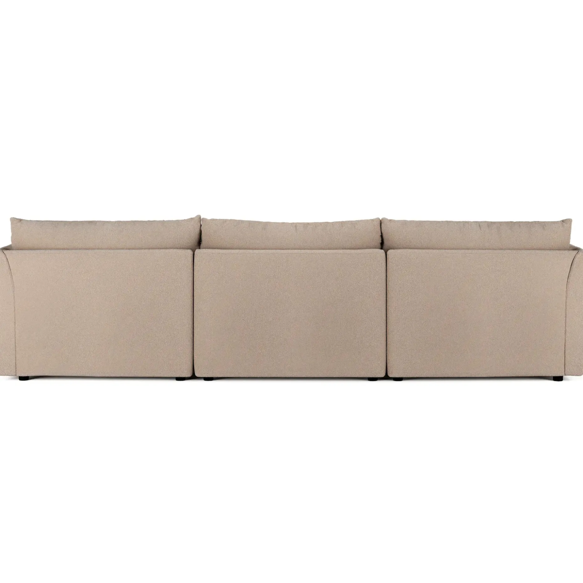Leigh 131.5" Modular Sofa - Sandstone Wool Bouclé