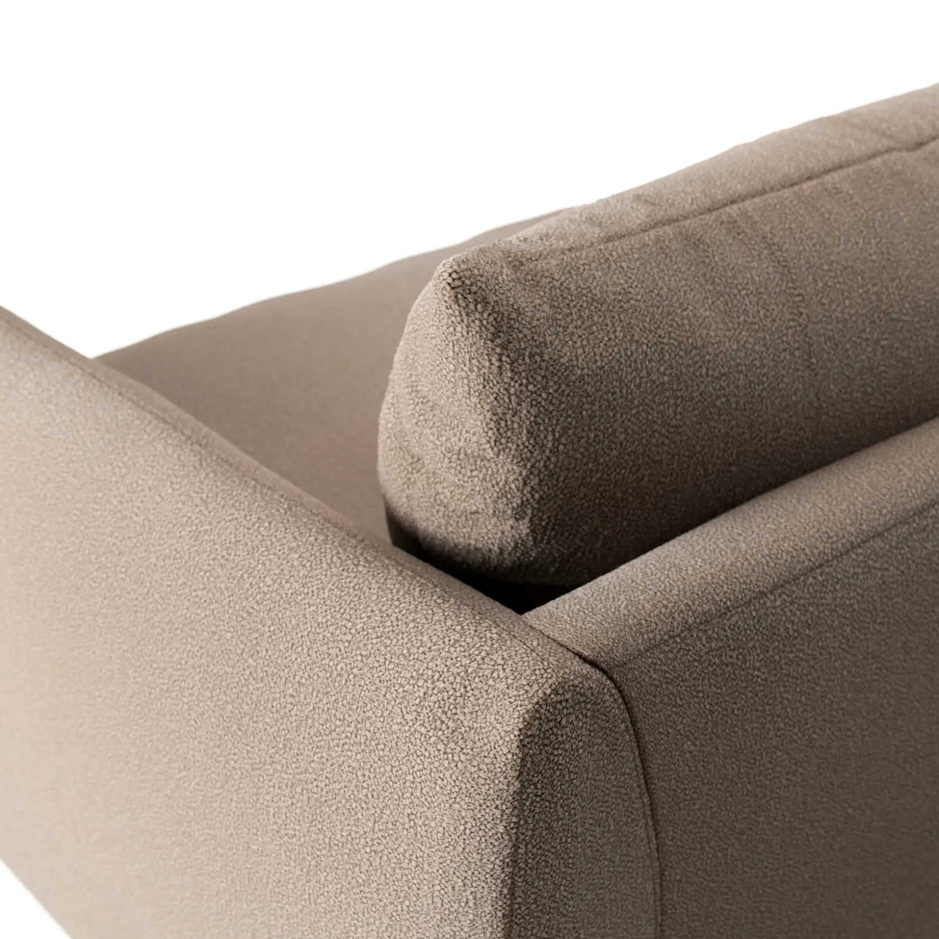Leigh 131.5" Modular Sofa - Sandstone Wool Bouclé