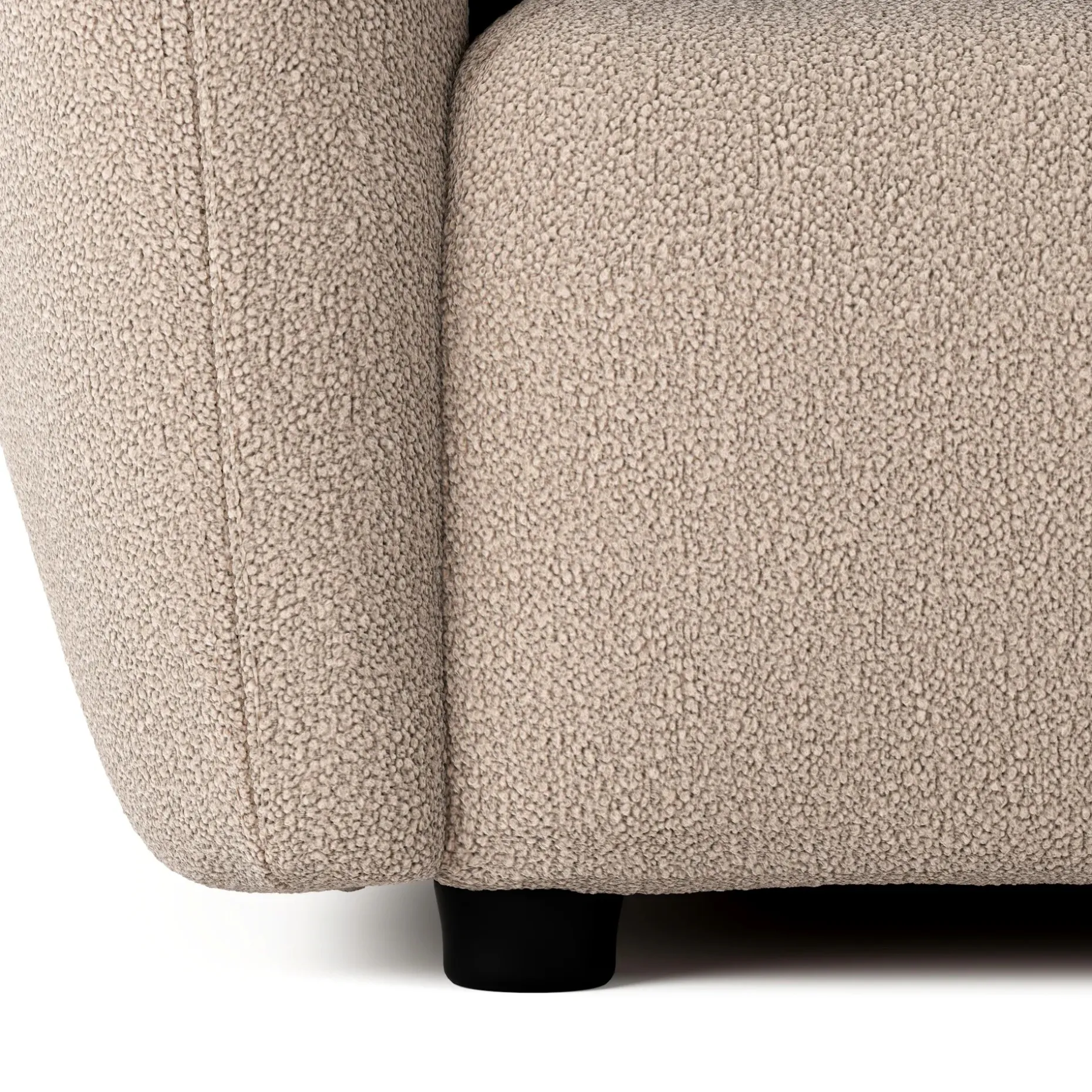 Leigh 131.5" Modular Sofa - Sandstone Wool Bouclé