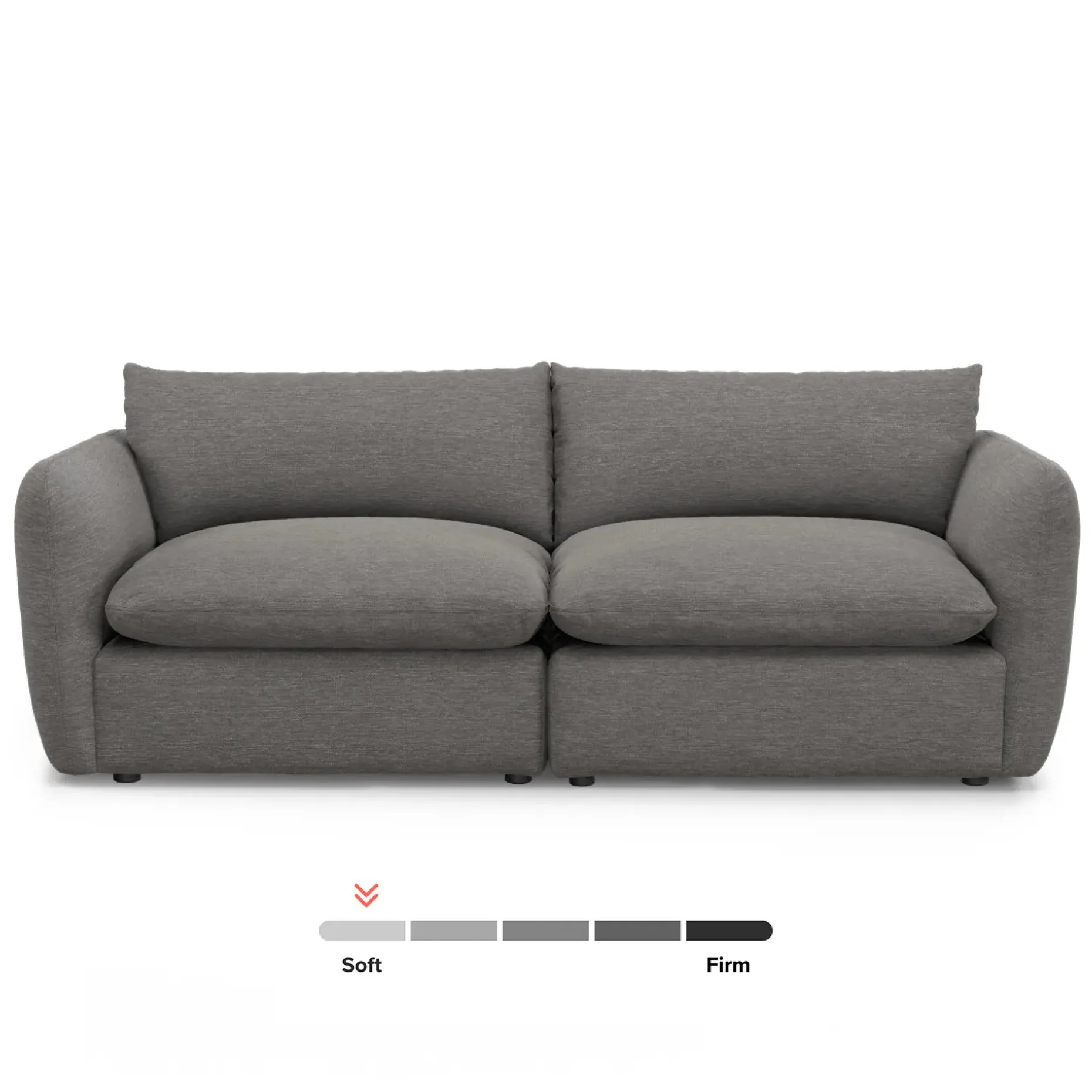 Leigh 92" Modular Sofa - Silver Gray
