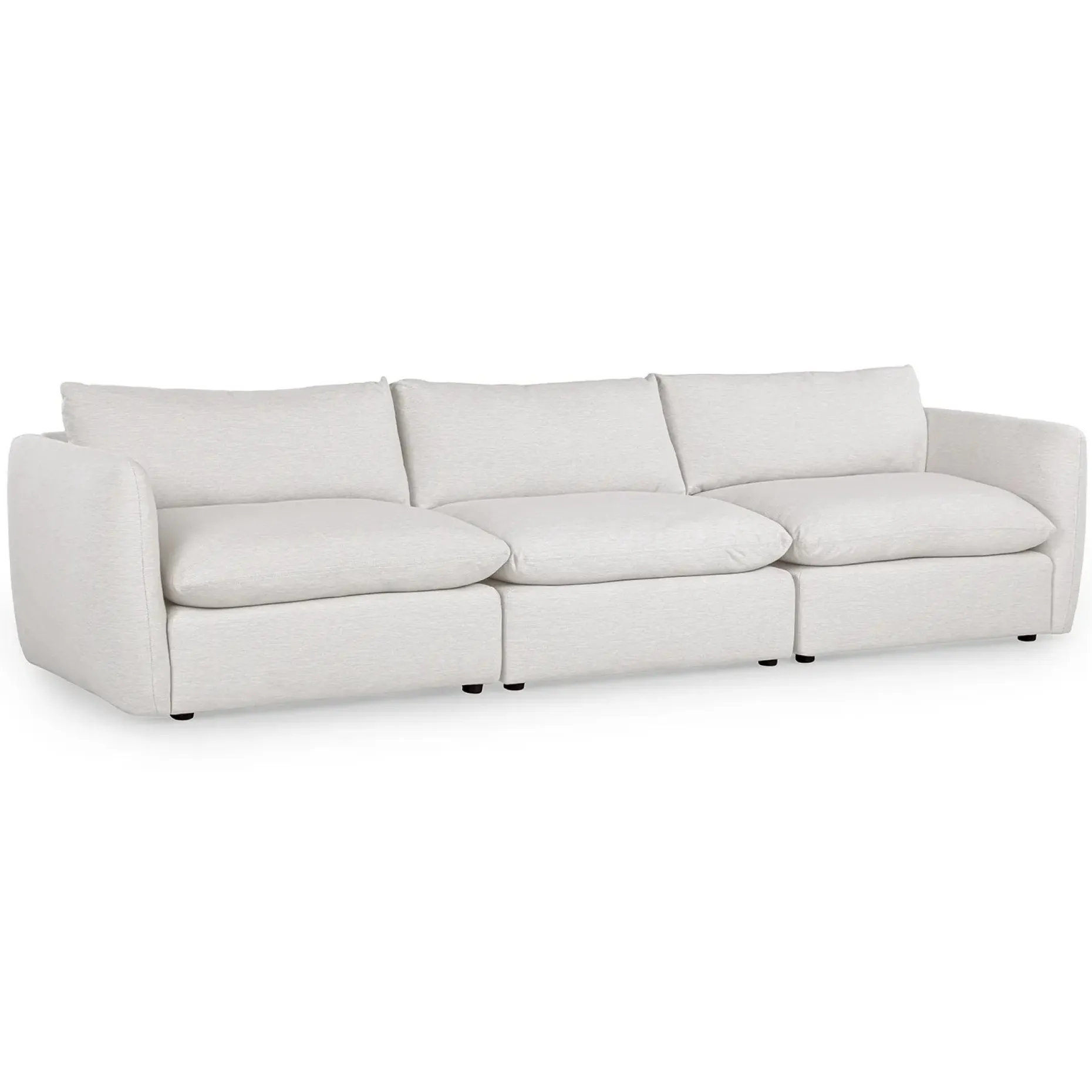 Leigh 131.5" Modular Sofa - Silver Ivory