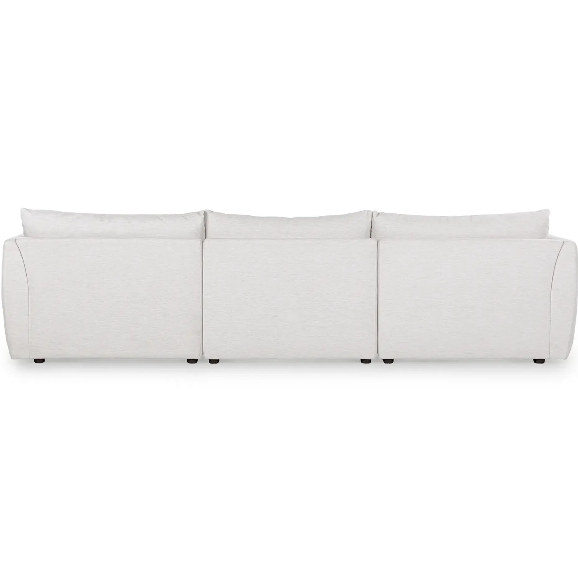 Leigh 131.5" Modular Sofa - Silver Ivory