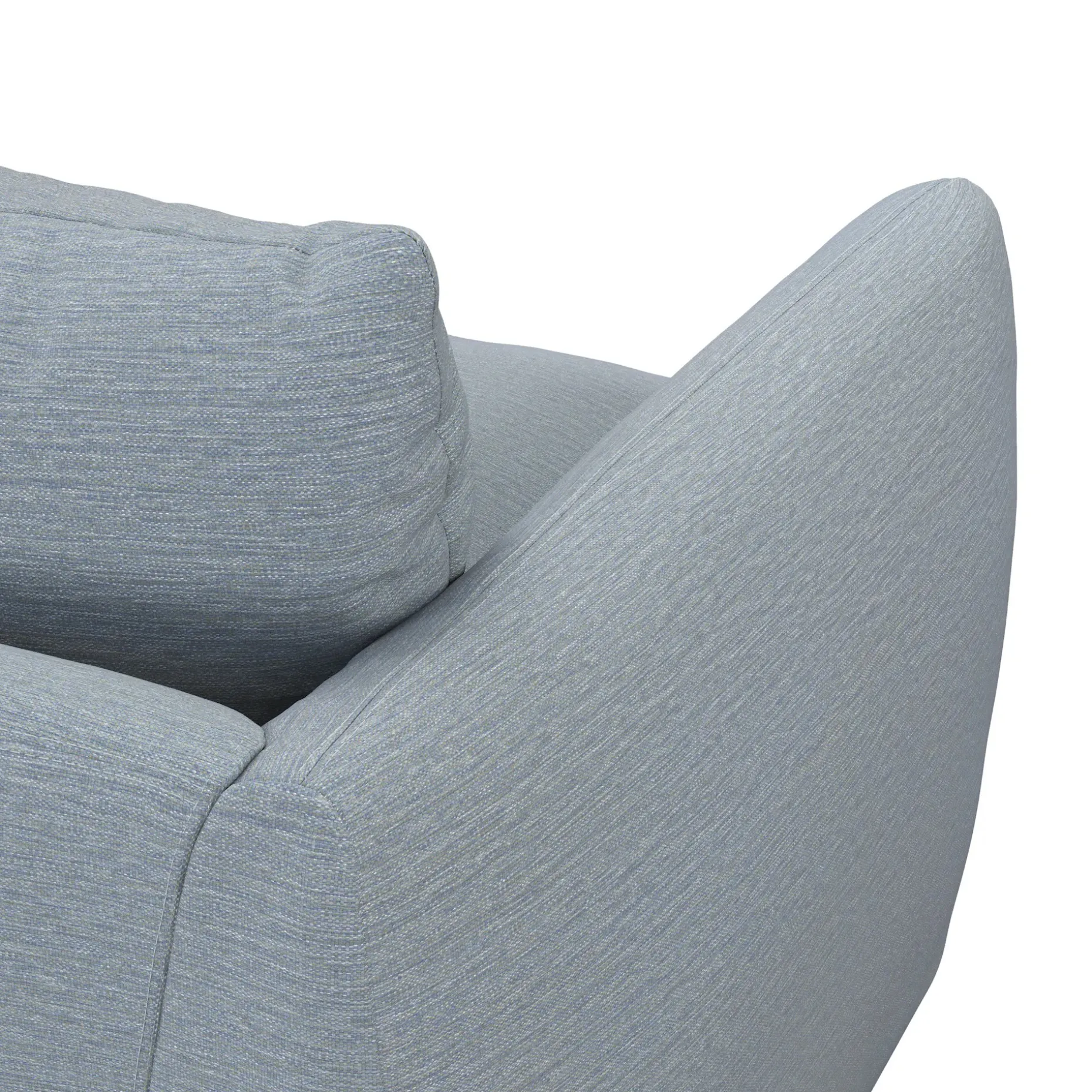 Leigh 92" Modular Sofa - Silver Light Blue