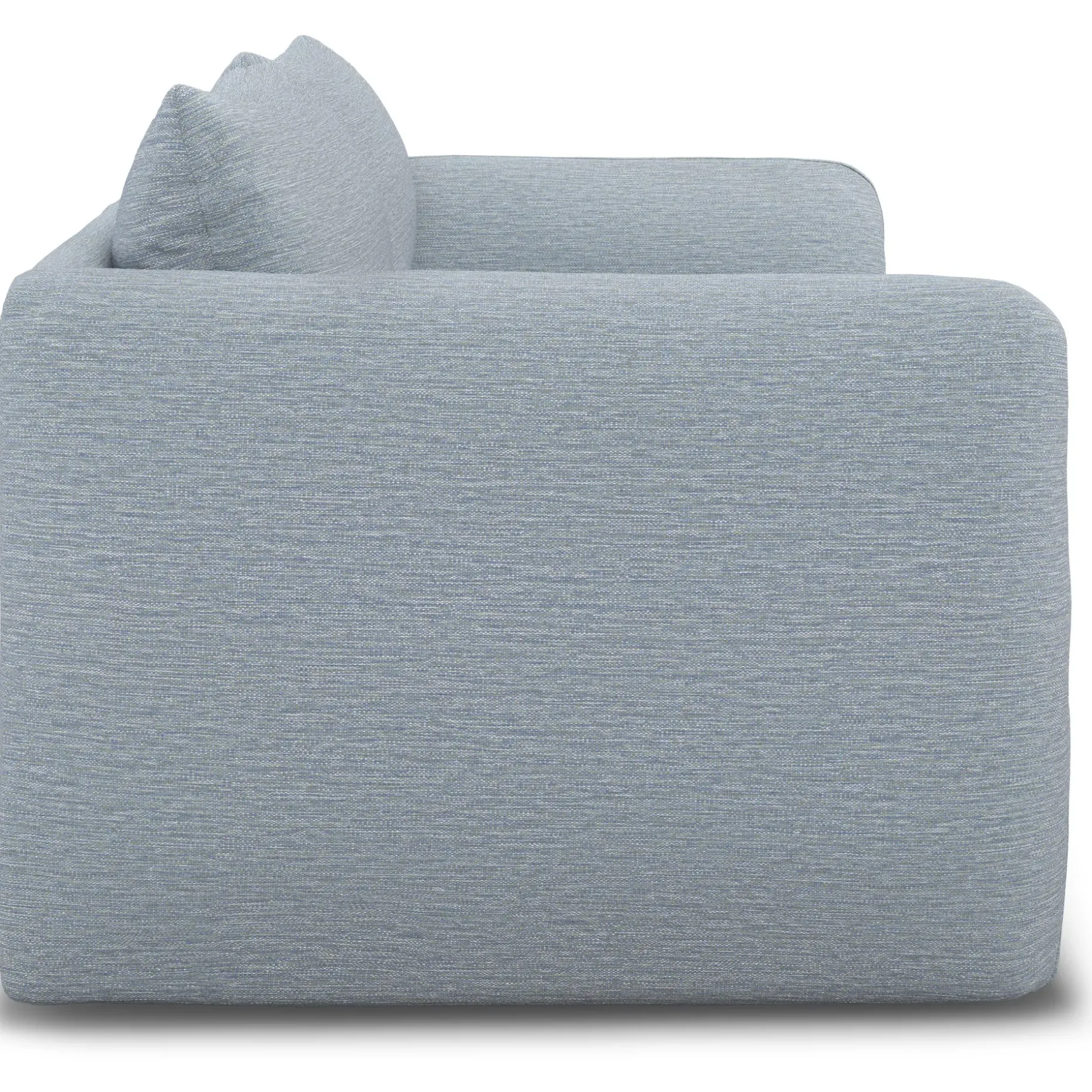 Leigh 92" Modular Sofa - Silver Light Blue