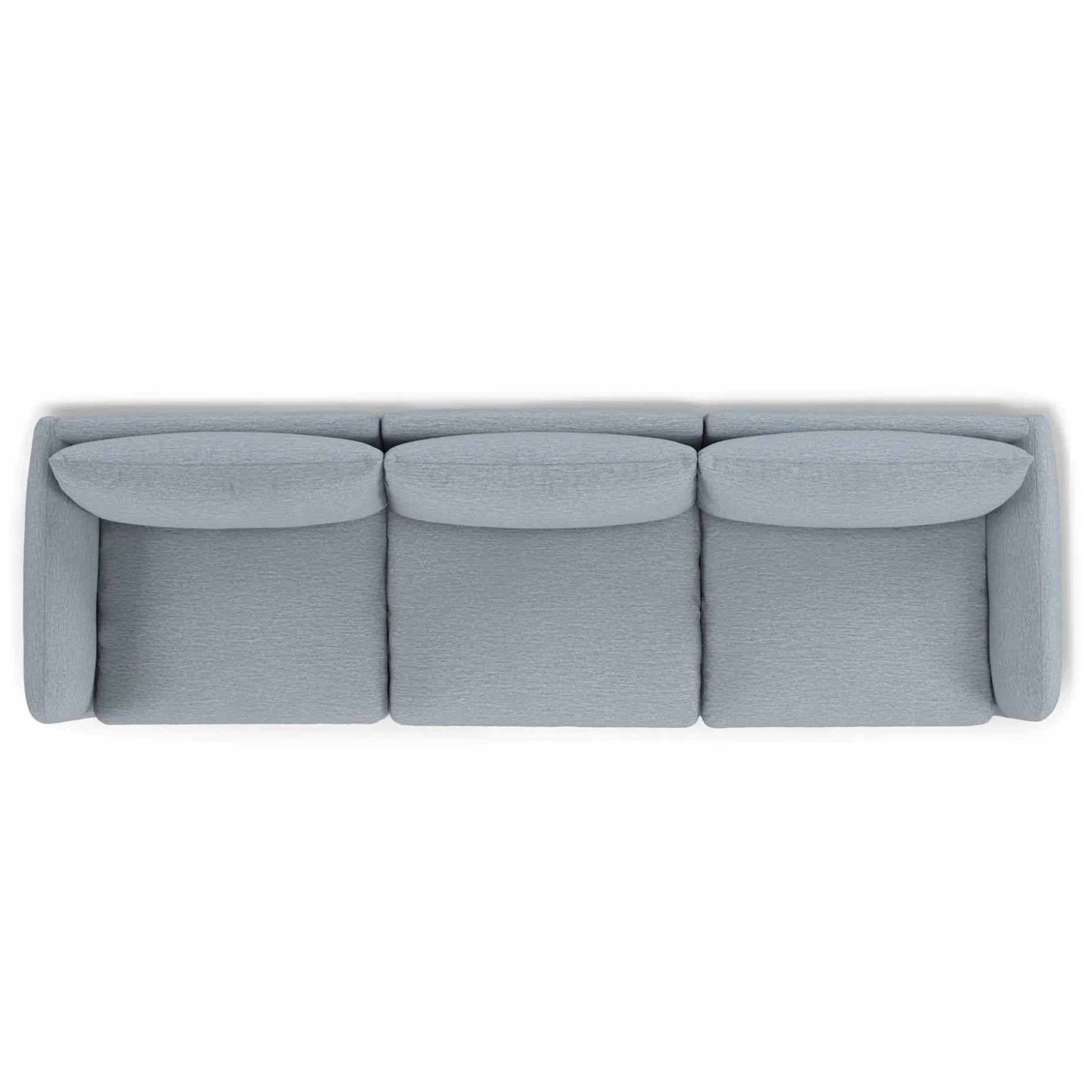 Leigh 131.5" Modular Sofa - Silver Light Blue