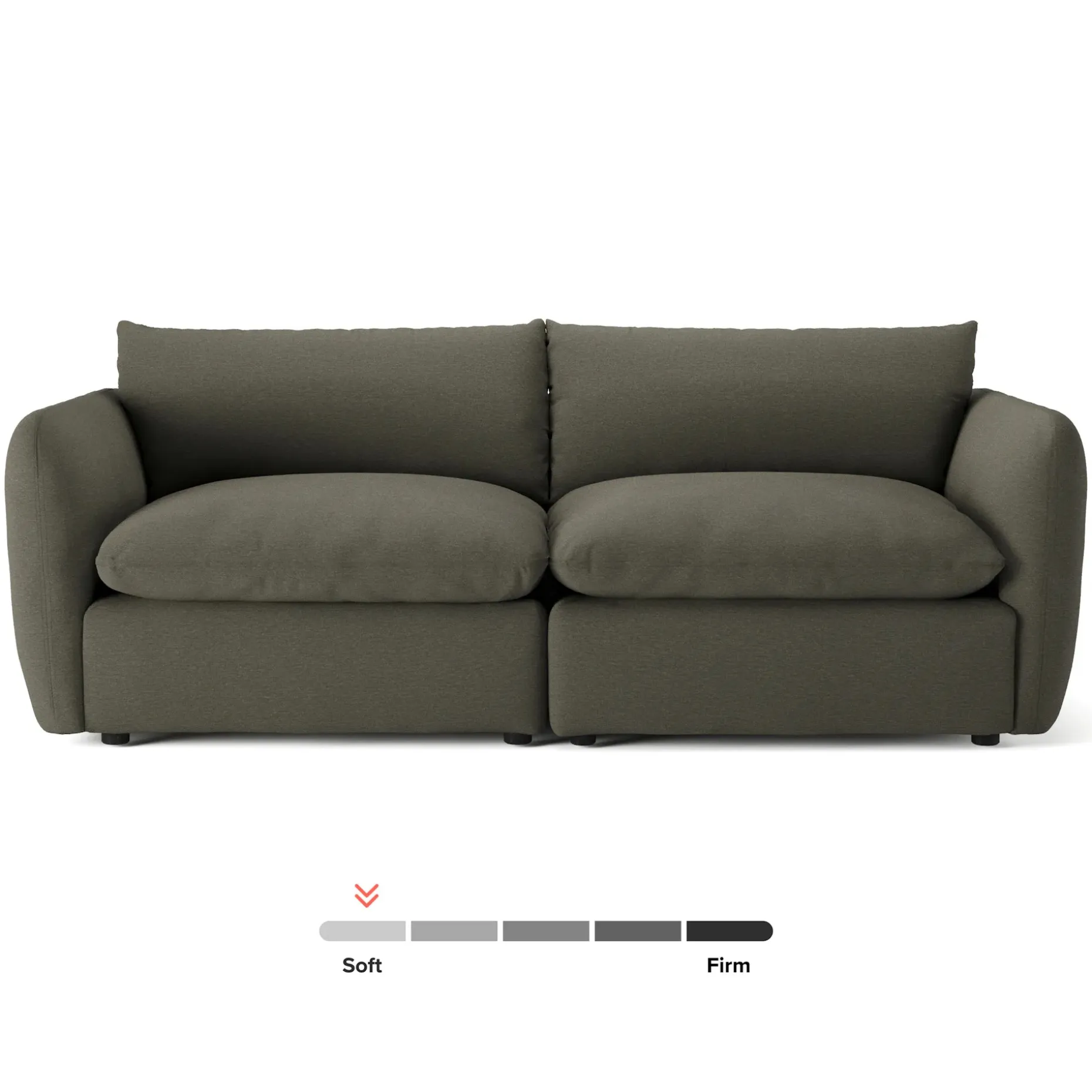 Leigh 92" Modular Sofa - Silver Moss
