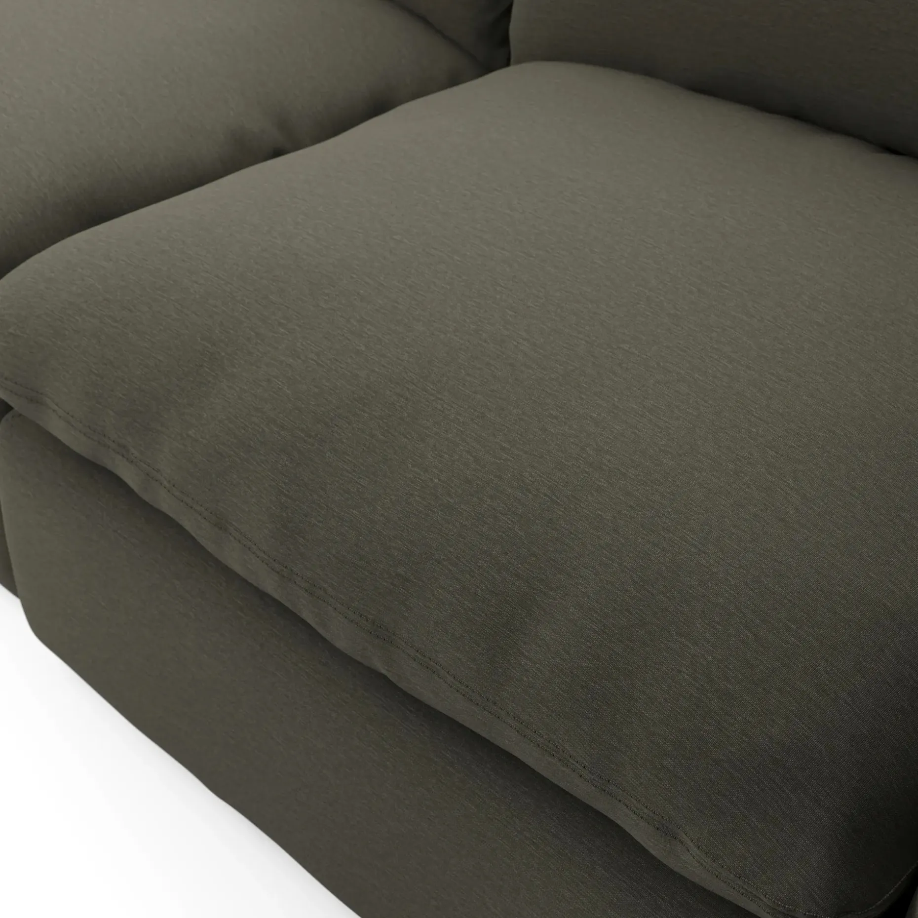 Leigh 92" Modular Sofa - Silver Moss