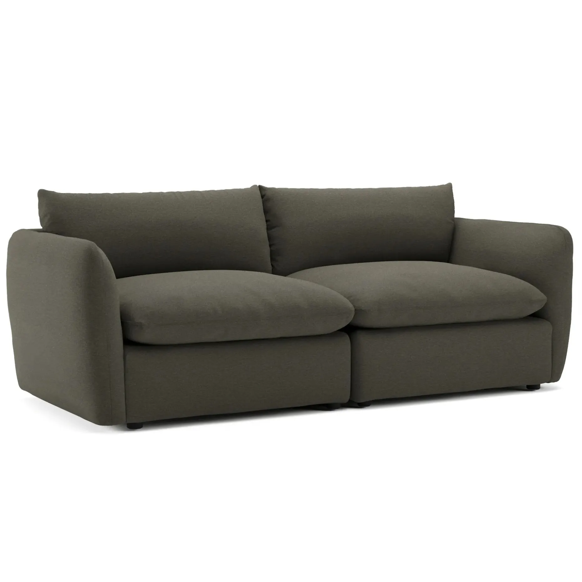 Leigh 92" Modular Sofa - Silver Moss