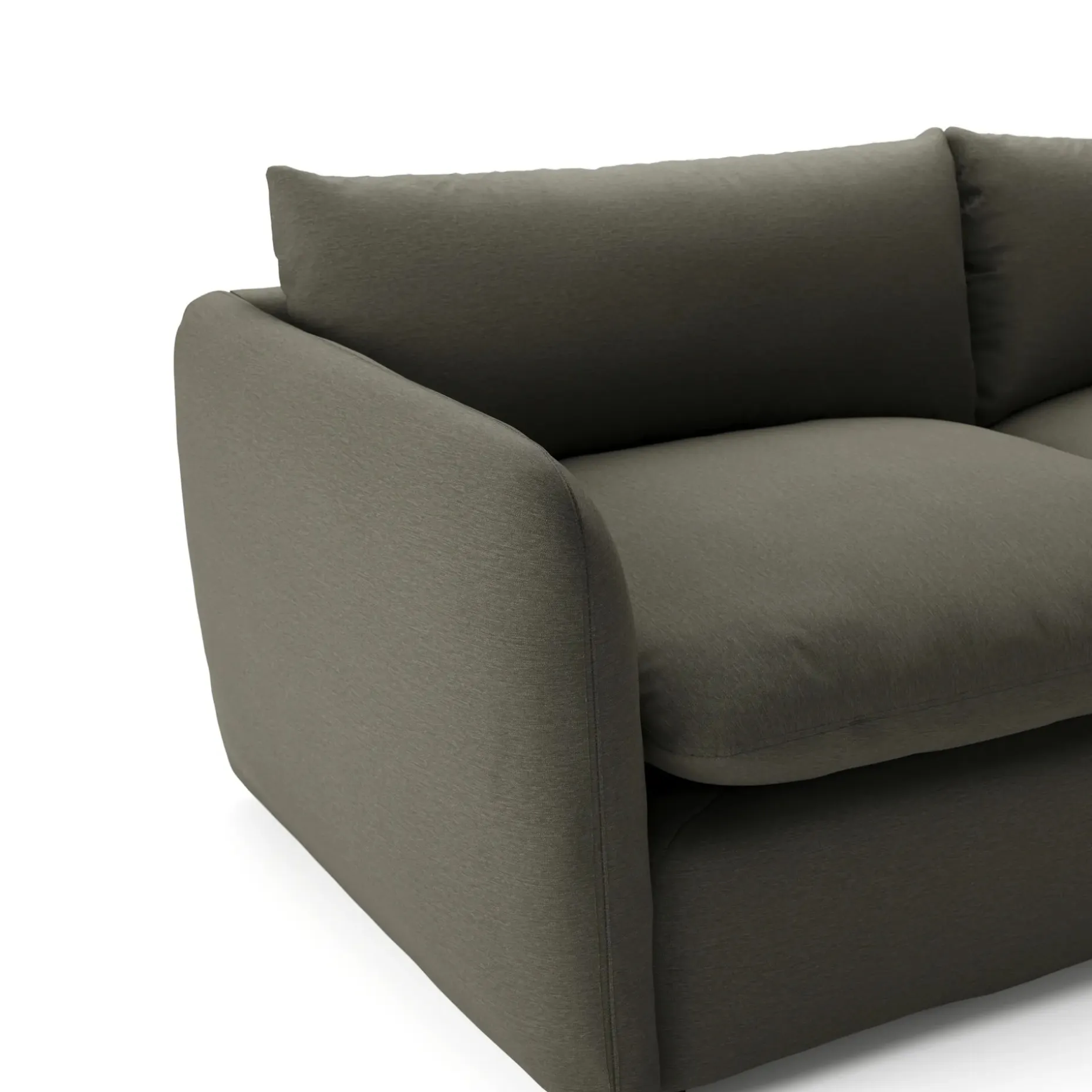 Leigh 131.5" Modular Sofa - Silver Moss