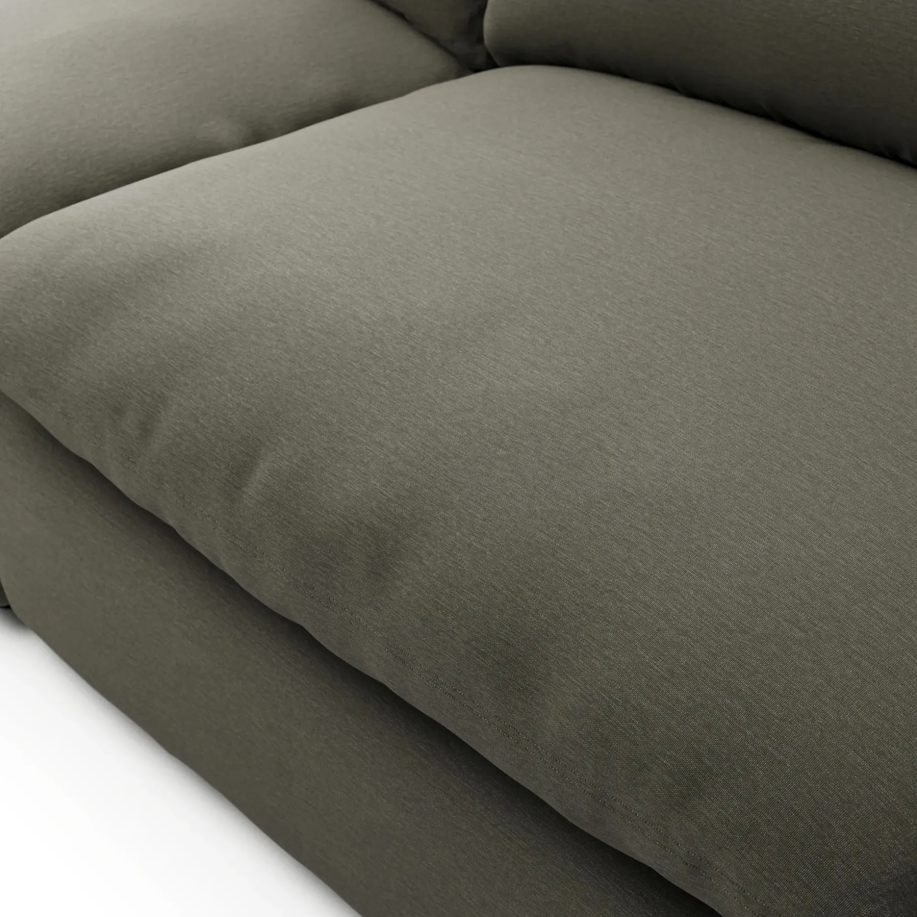 Leigh 131.5" Modular Sofa - Silver Moss