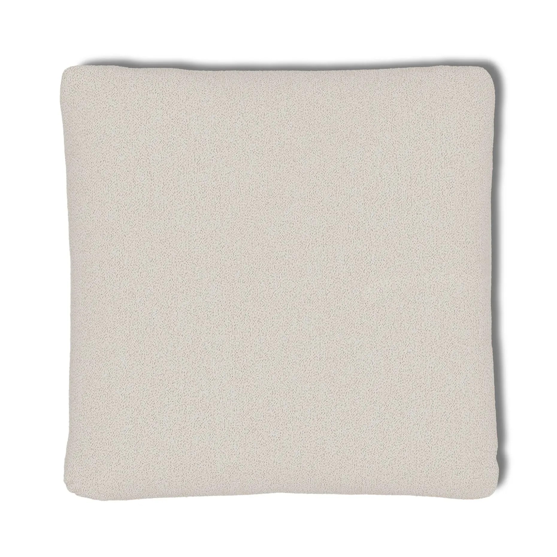 Leigh 41" Ottoman - Ivory Wool Bouclé