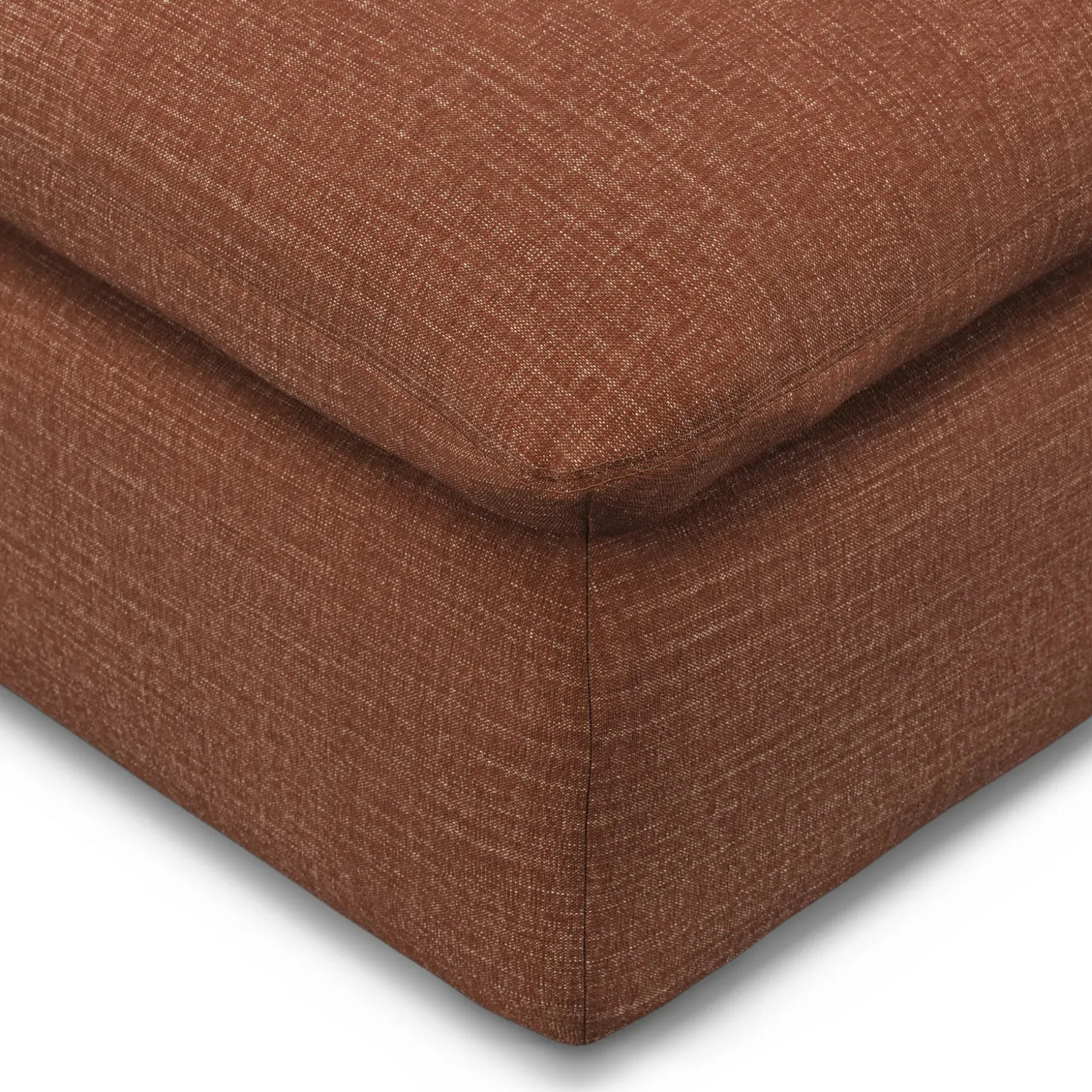 Leigh 41" Ottoman - Napa Rust