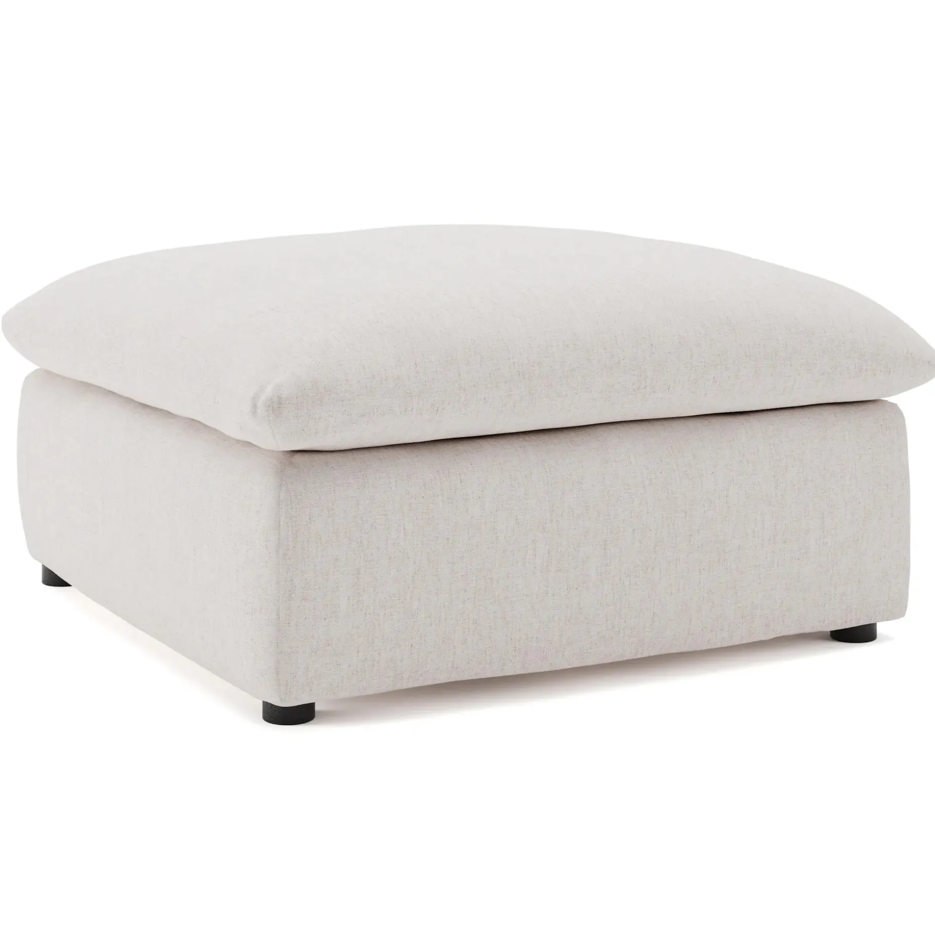 Leigh 41" Ottoman - Napa White