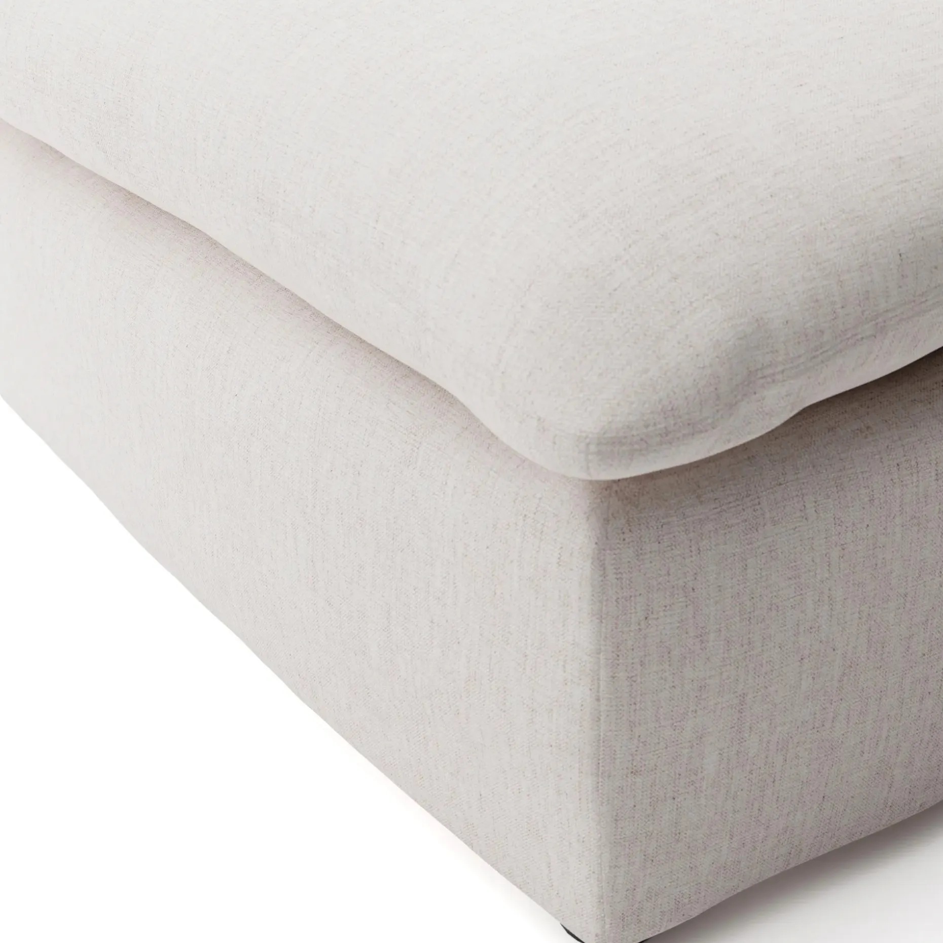 Leigh 41" Ottoman - Napa White