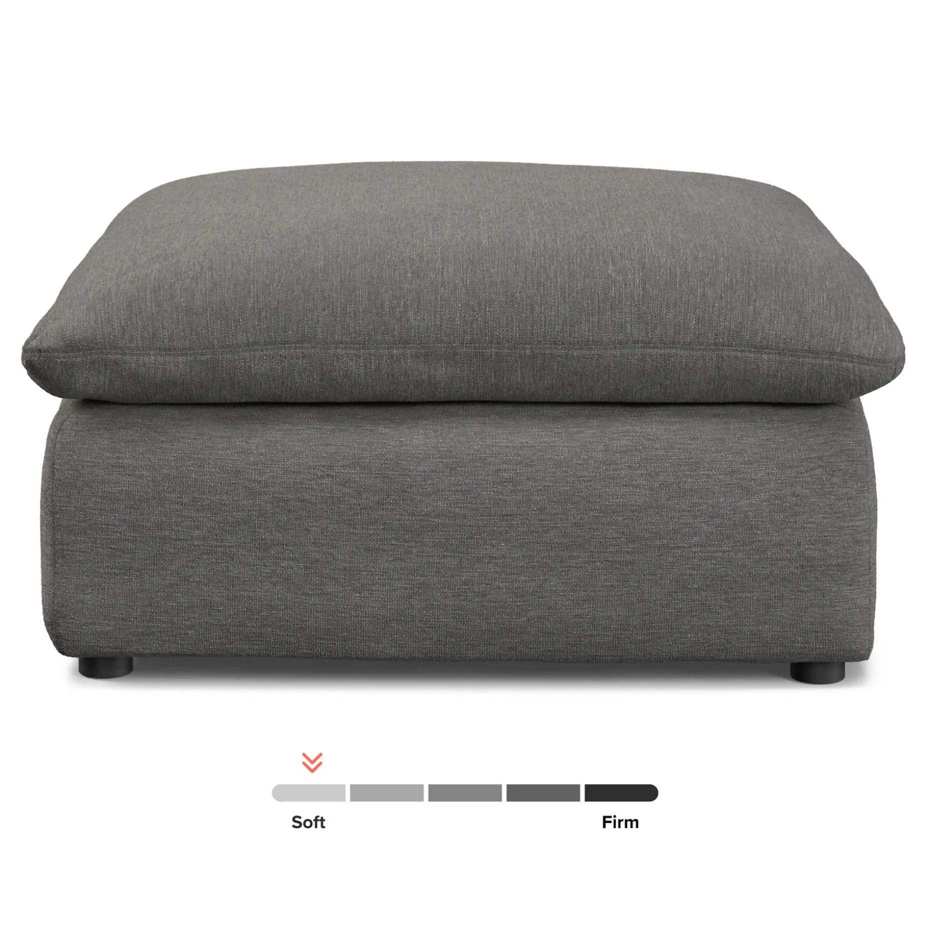 Leigh 41" Ottoman - Silver Gray