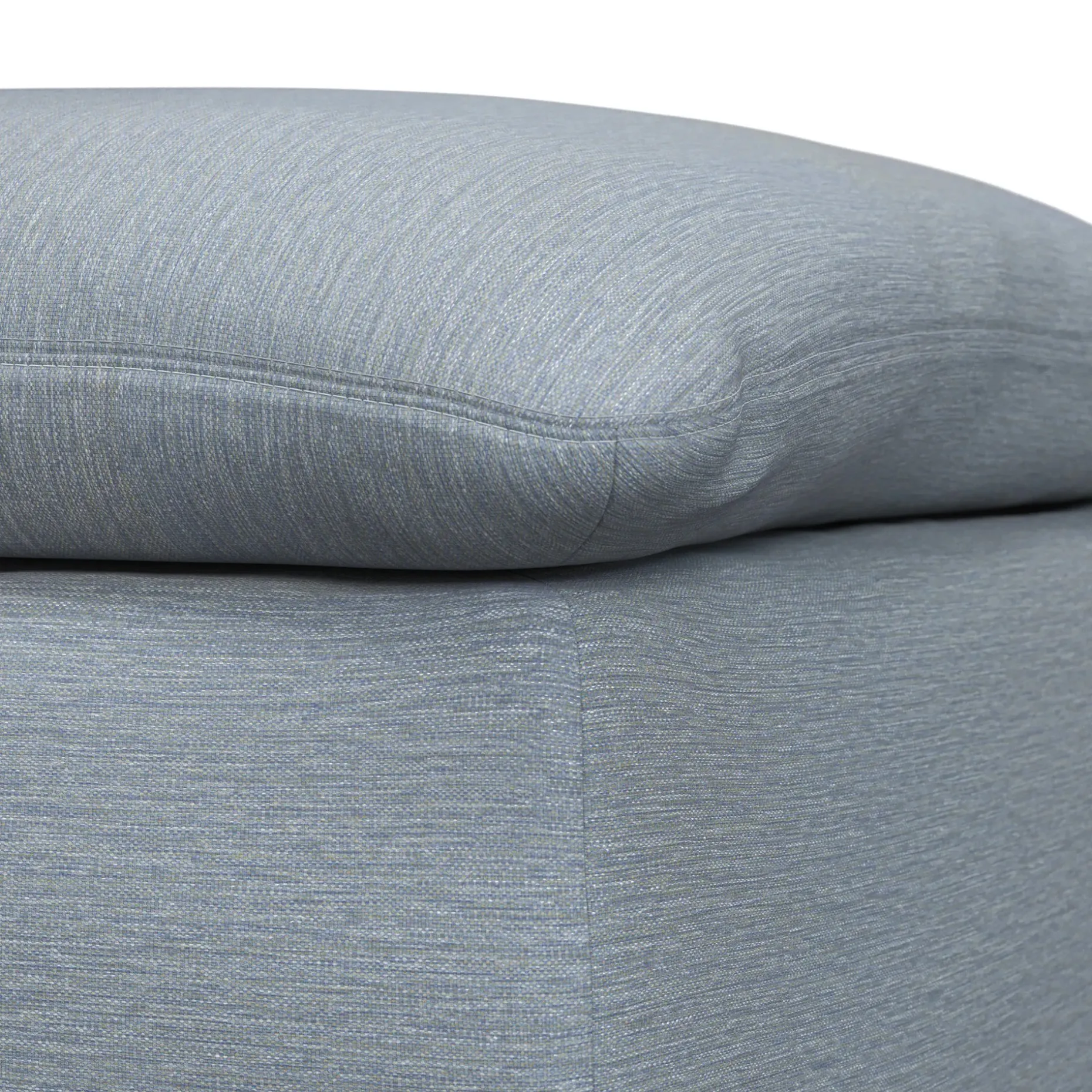 Leigh 41" Ottoman - Silver Light Blue