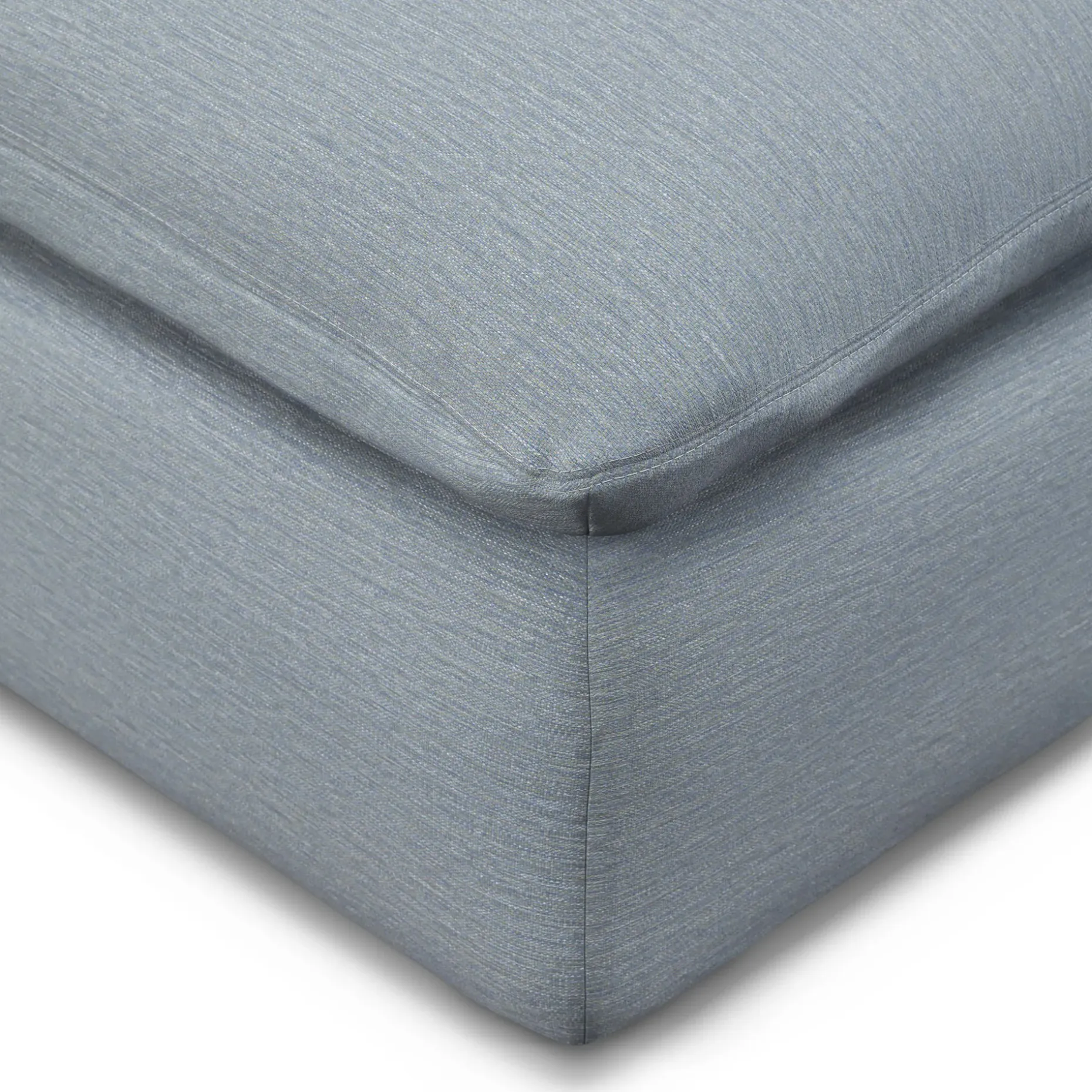 Leigh 41" Ottoman - Silver Light Blue