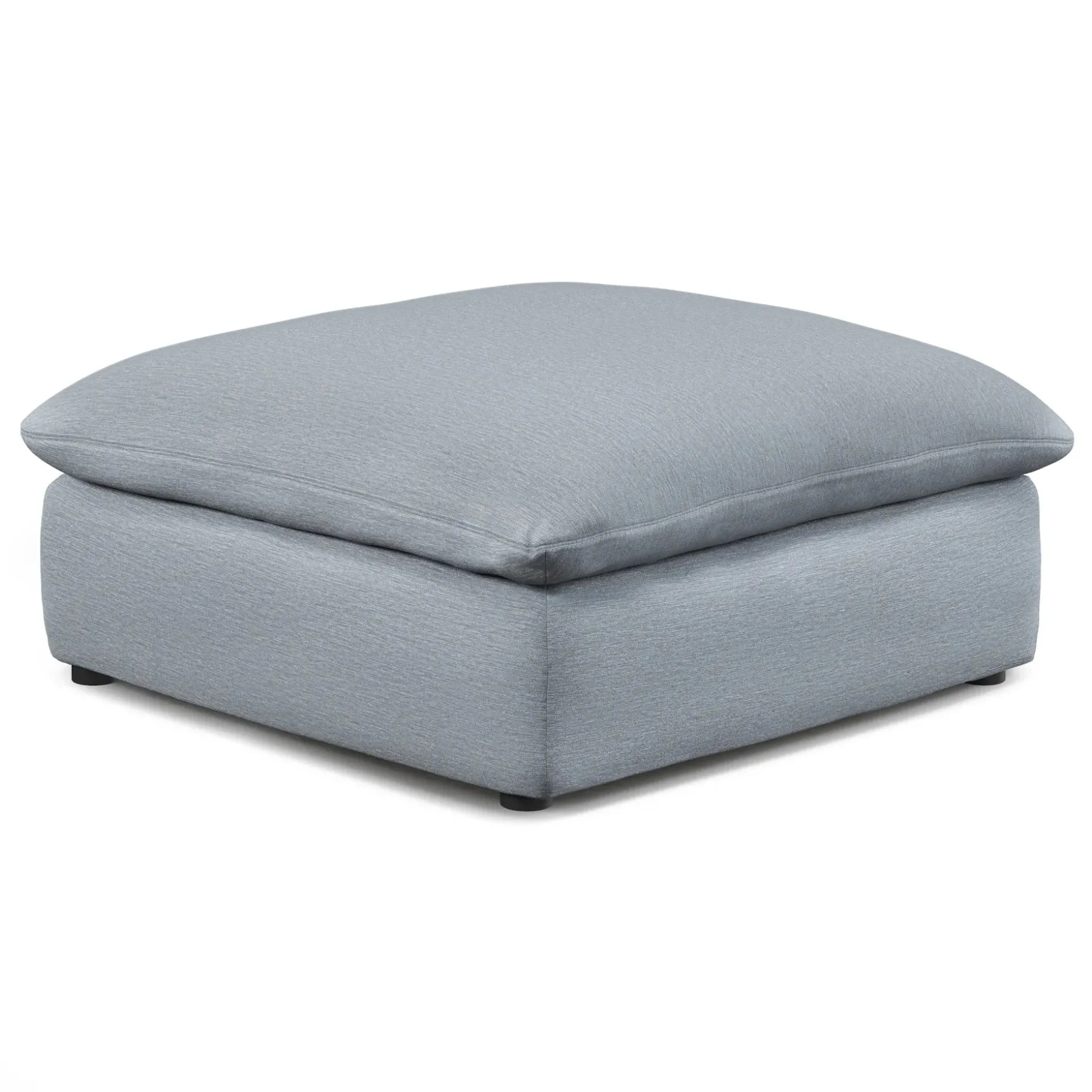 Leigh 41" Ottoman - Silver Light Blue