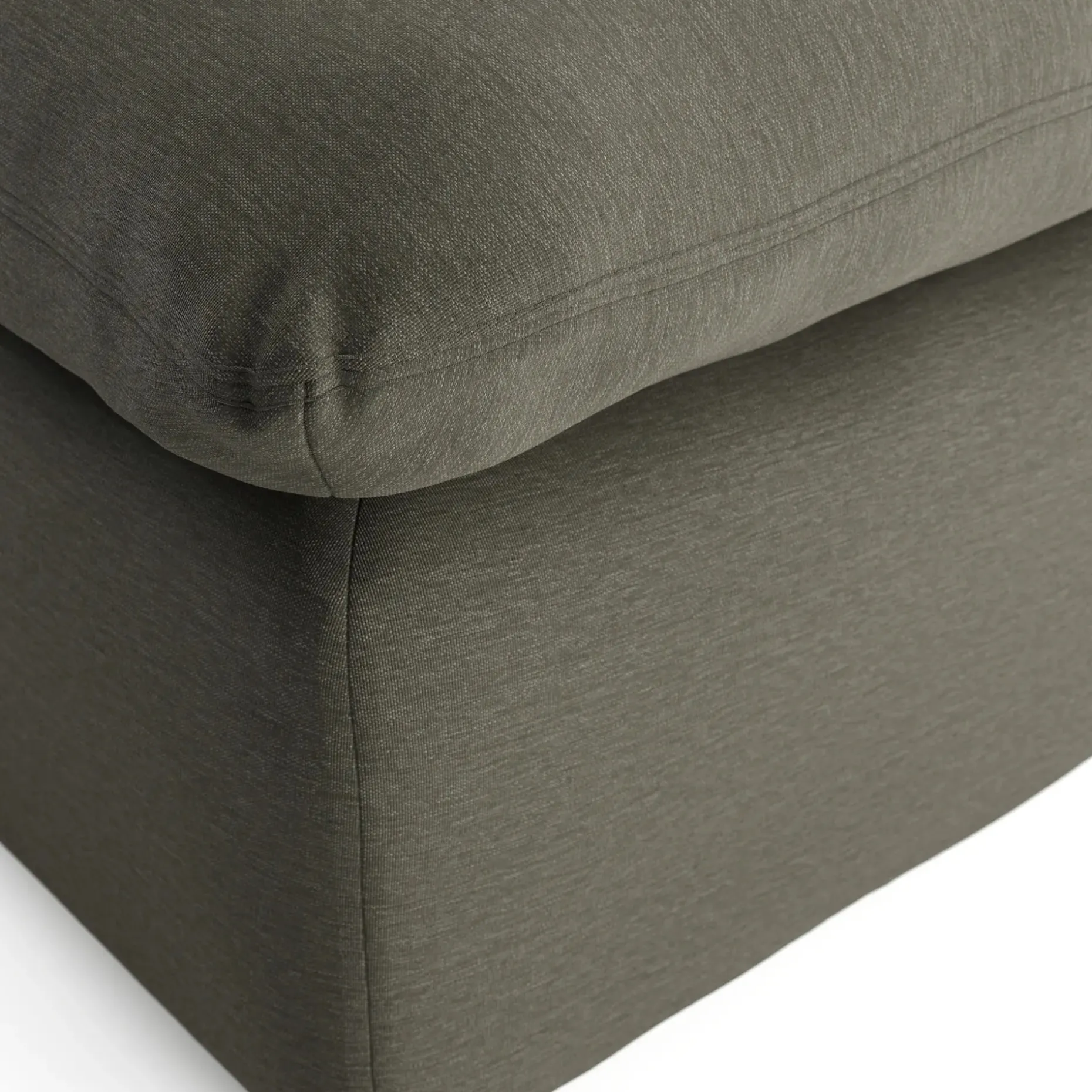 Leigh 41" Ottoman - Silver Moss