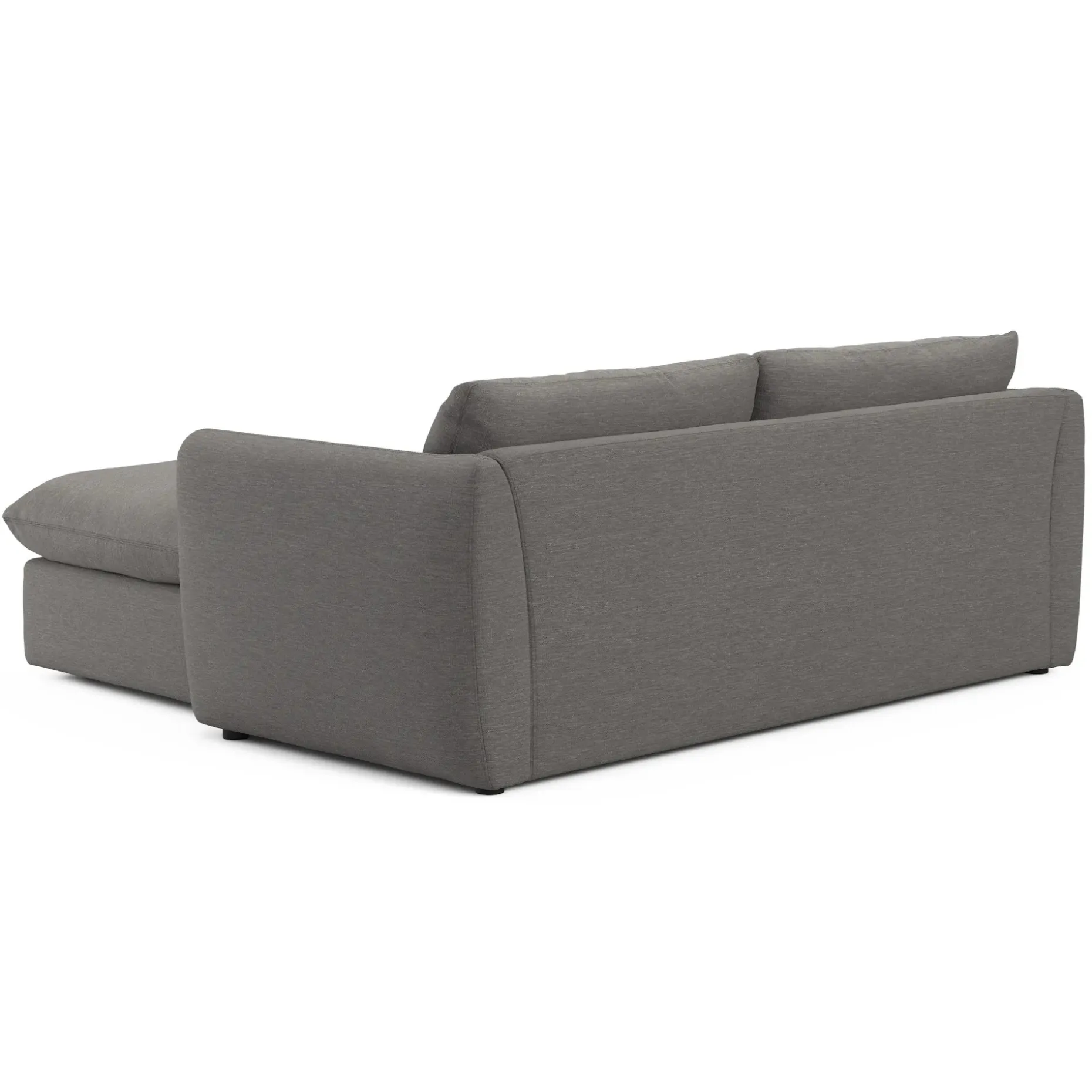Leigh 86" Reversible Storage Sectional - Silver Gray