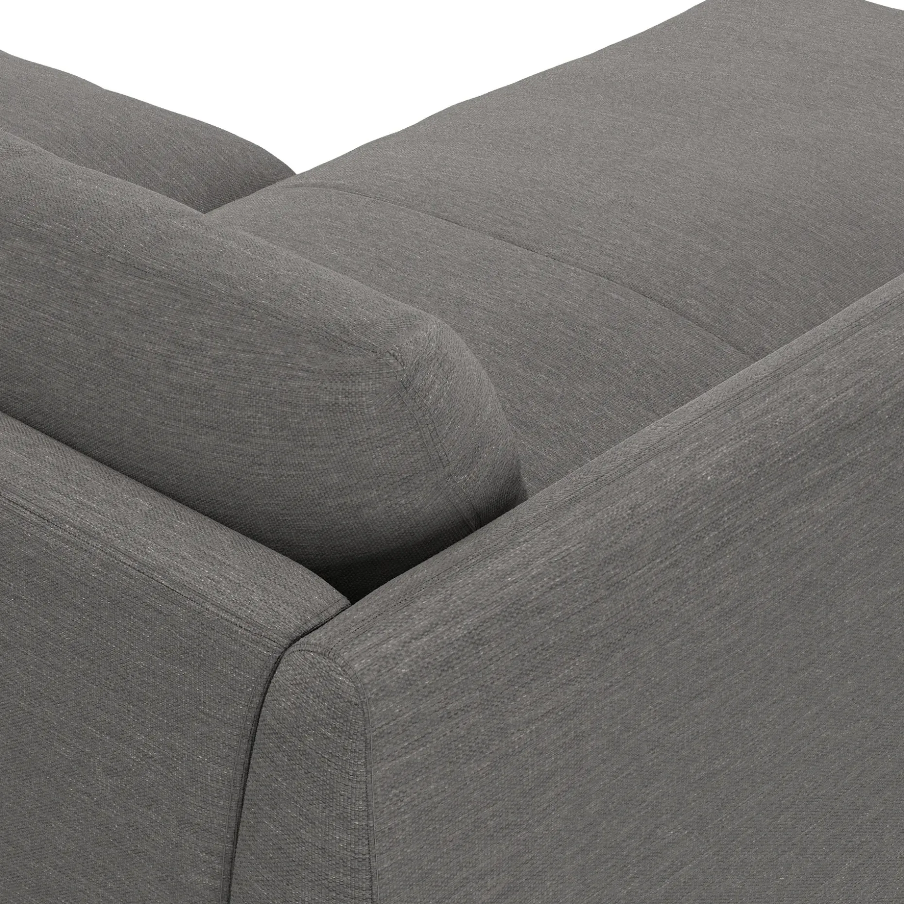 Leigh 86" Reversible Storage Sectional - Silver Gray