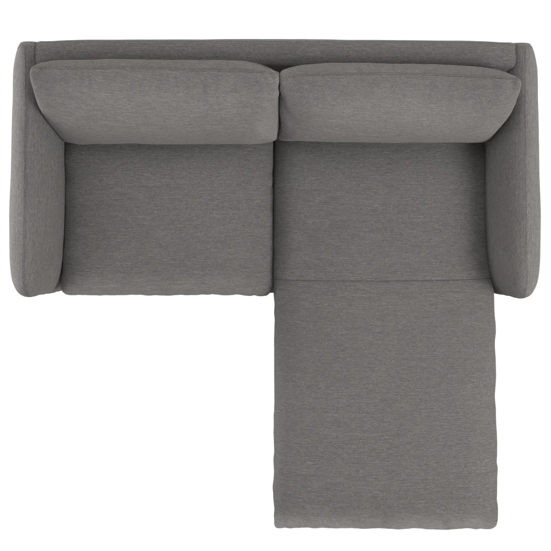 Leigh 86" Reversible Storage Sectional - Silver Gray