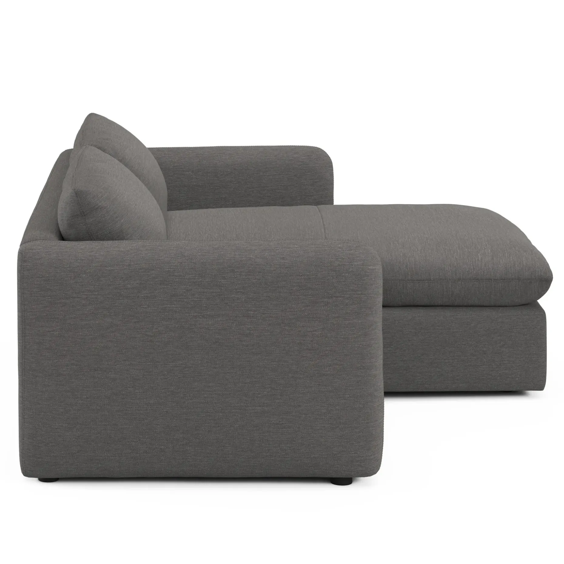 Leigh 86" Reversible Storage Sectional - Silver Gray