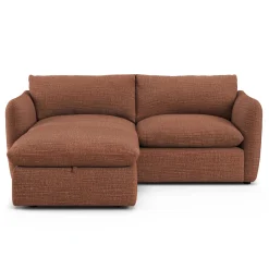 Leigh 86" Reversible Storage Sectional - Napa Rust