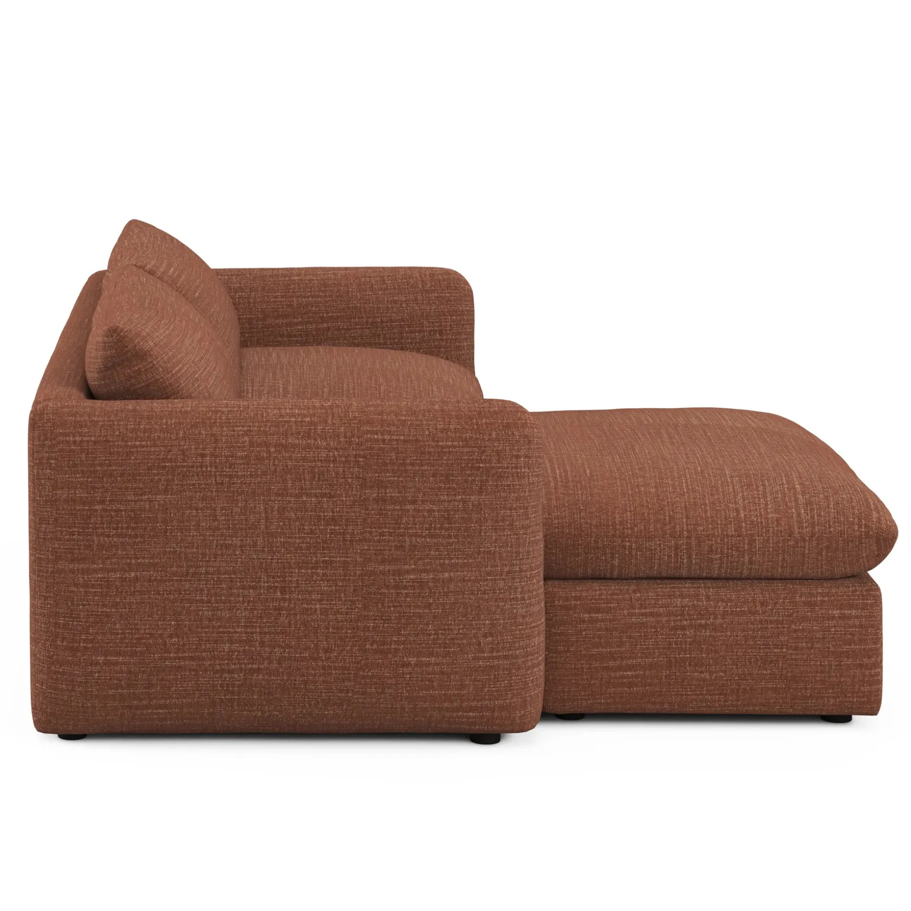 Leigh 86" Reversible Storage Sectional - Napa Rust
