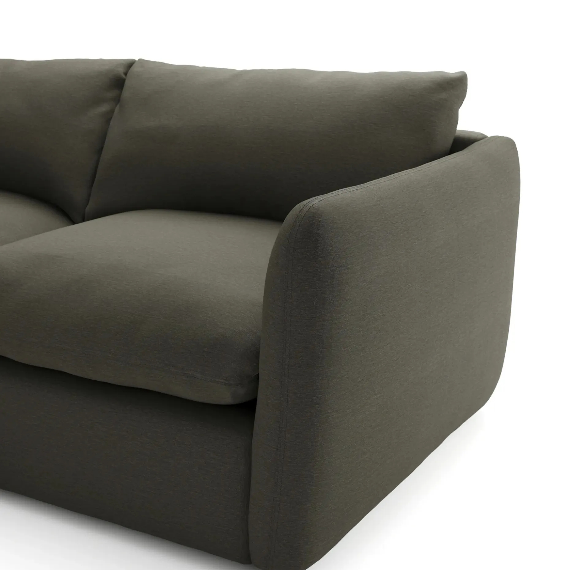 Leigh 86" Reversible Storage Sectional - Silver Moss