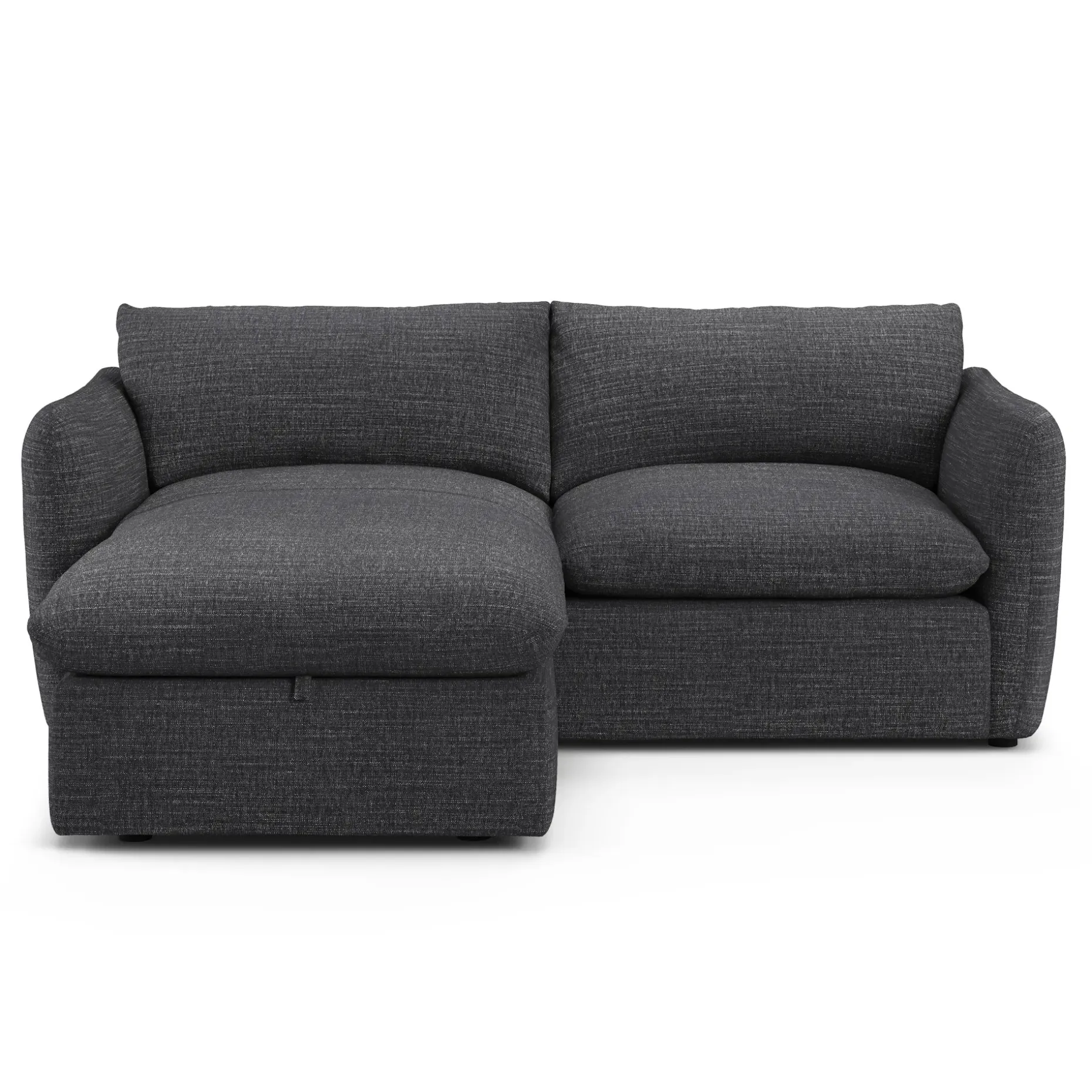 Leigh 86" Reversible Storage Sectional - Napa Charcoal
