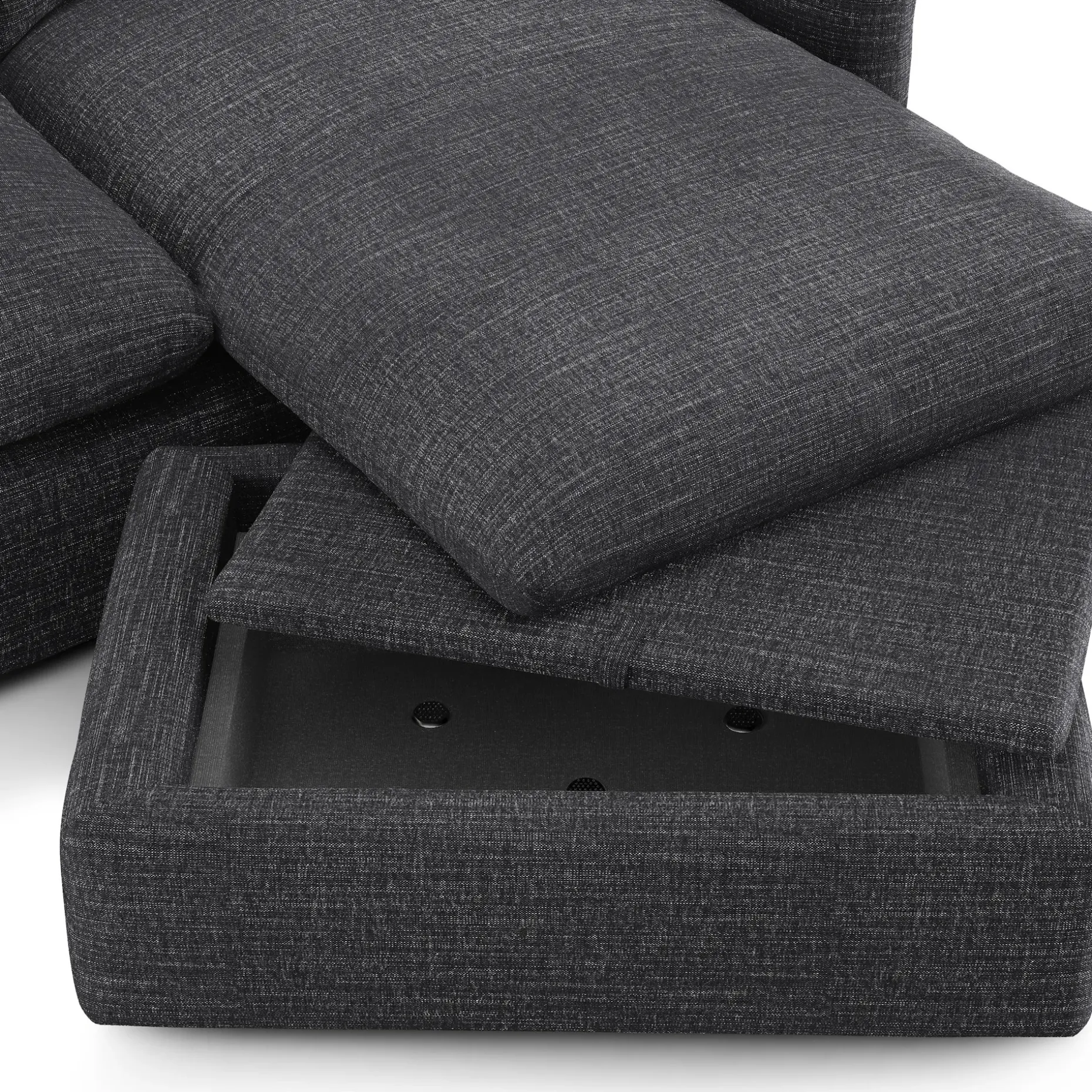Leigh 86" Reversible Storage Sectional - Napa Charcoal
