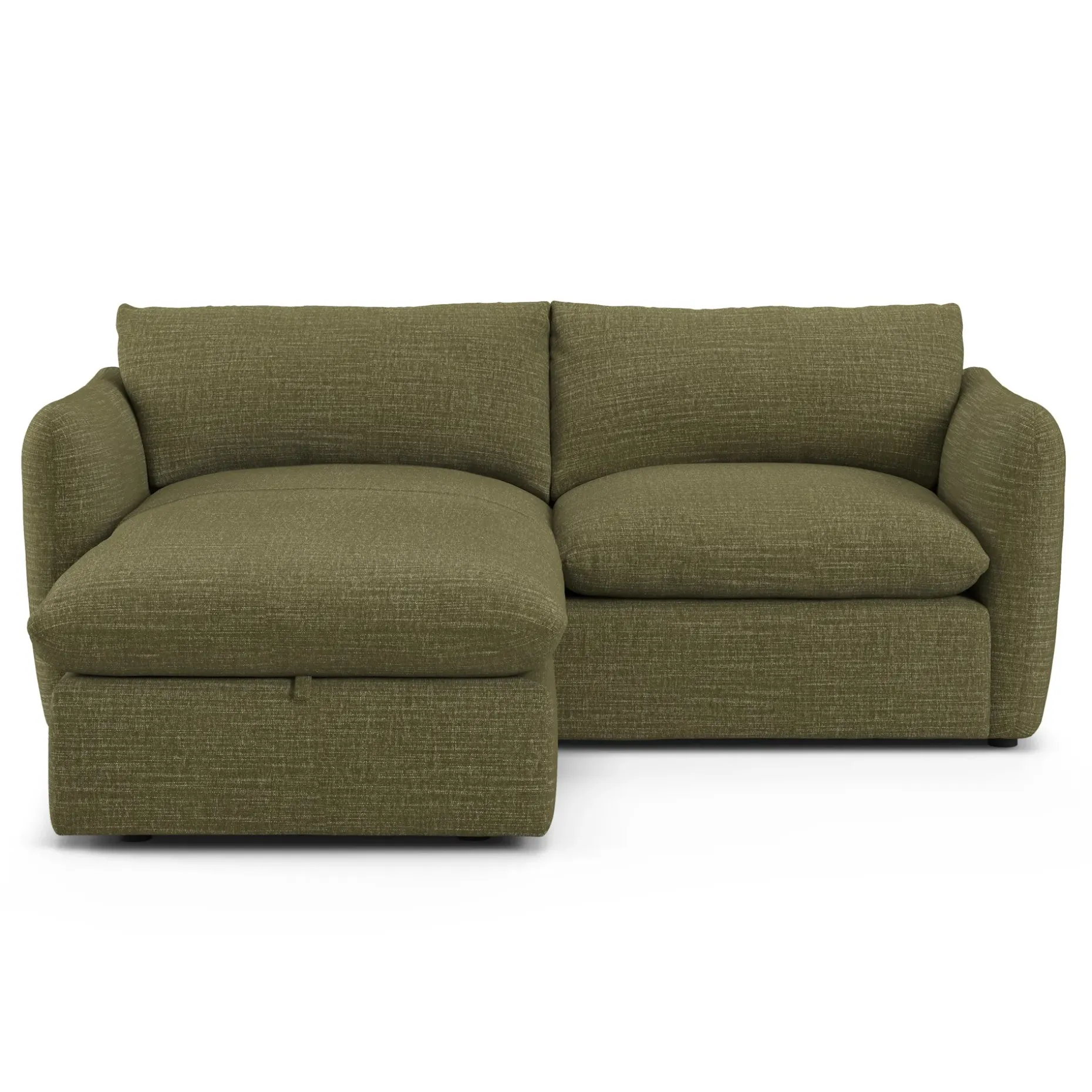Leigh 86" Reversible Storage Sectional - Napa Moss