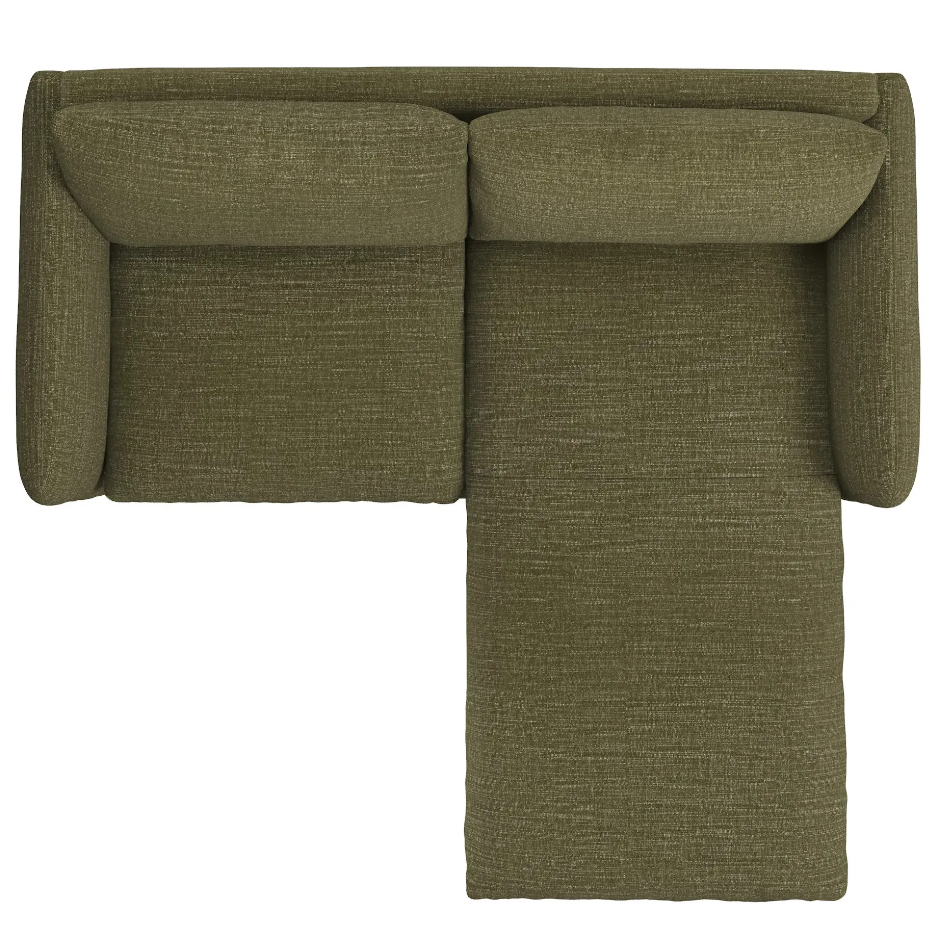 Leigh 86" Reversible Storage Sectional - Napa Moss